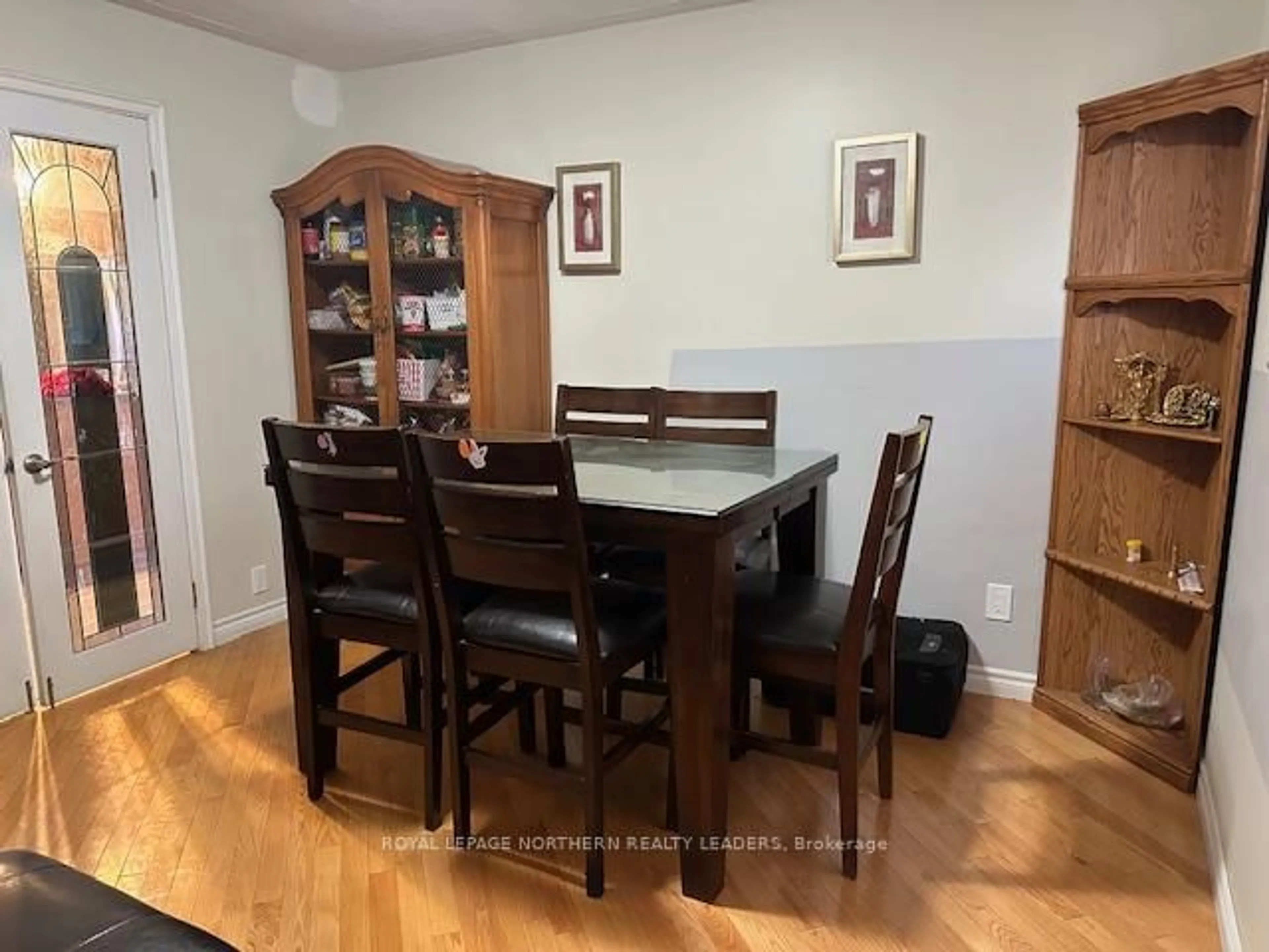 Dining room, wood/laminate floor for 270 Waterloo Rd, Timmins Ontario P4N 4Y1