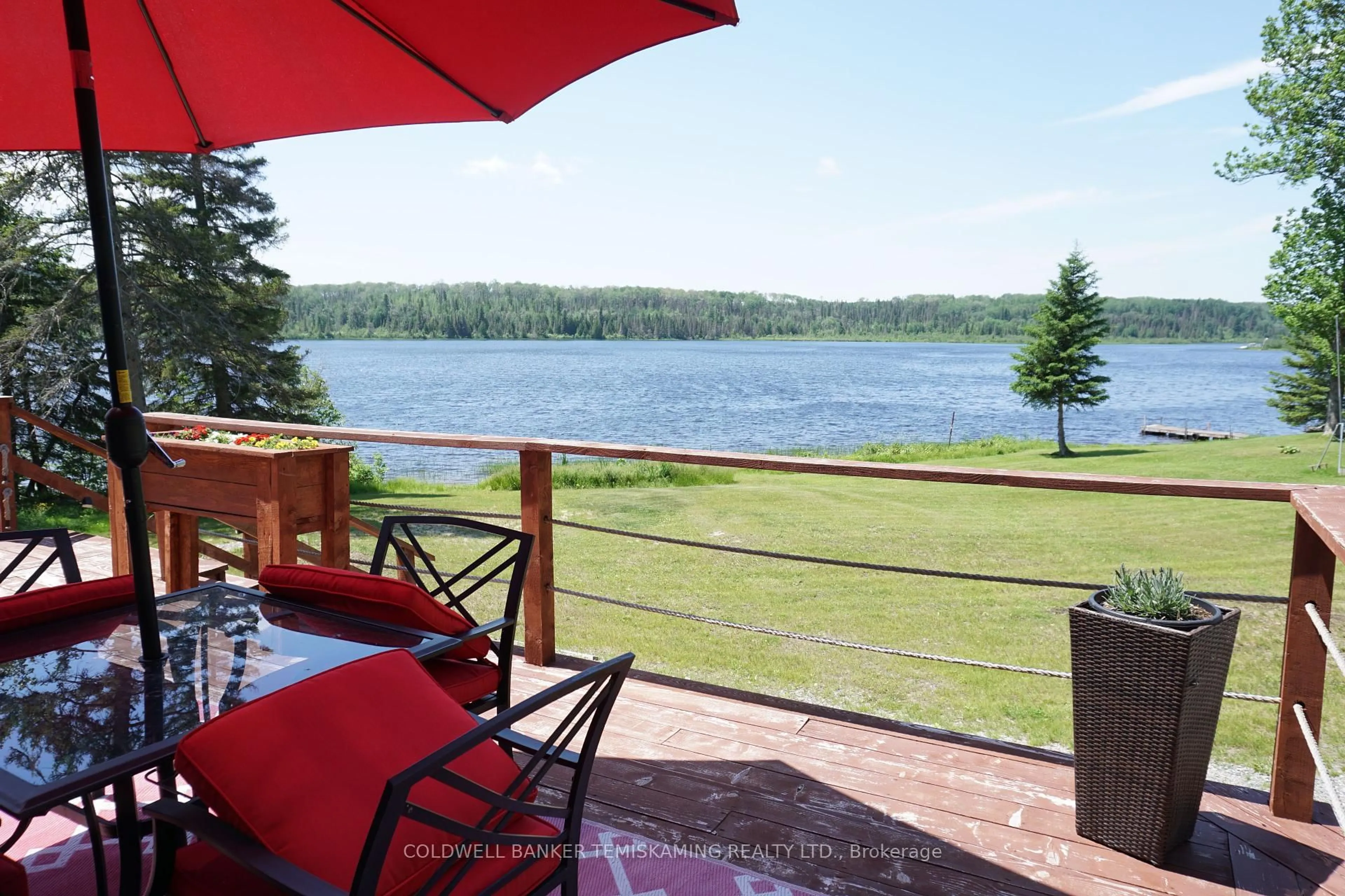Patio, water/lake/river/ocean view for 289804 Long Lake Rd, Englehart Ontario P0J 1B0