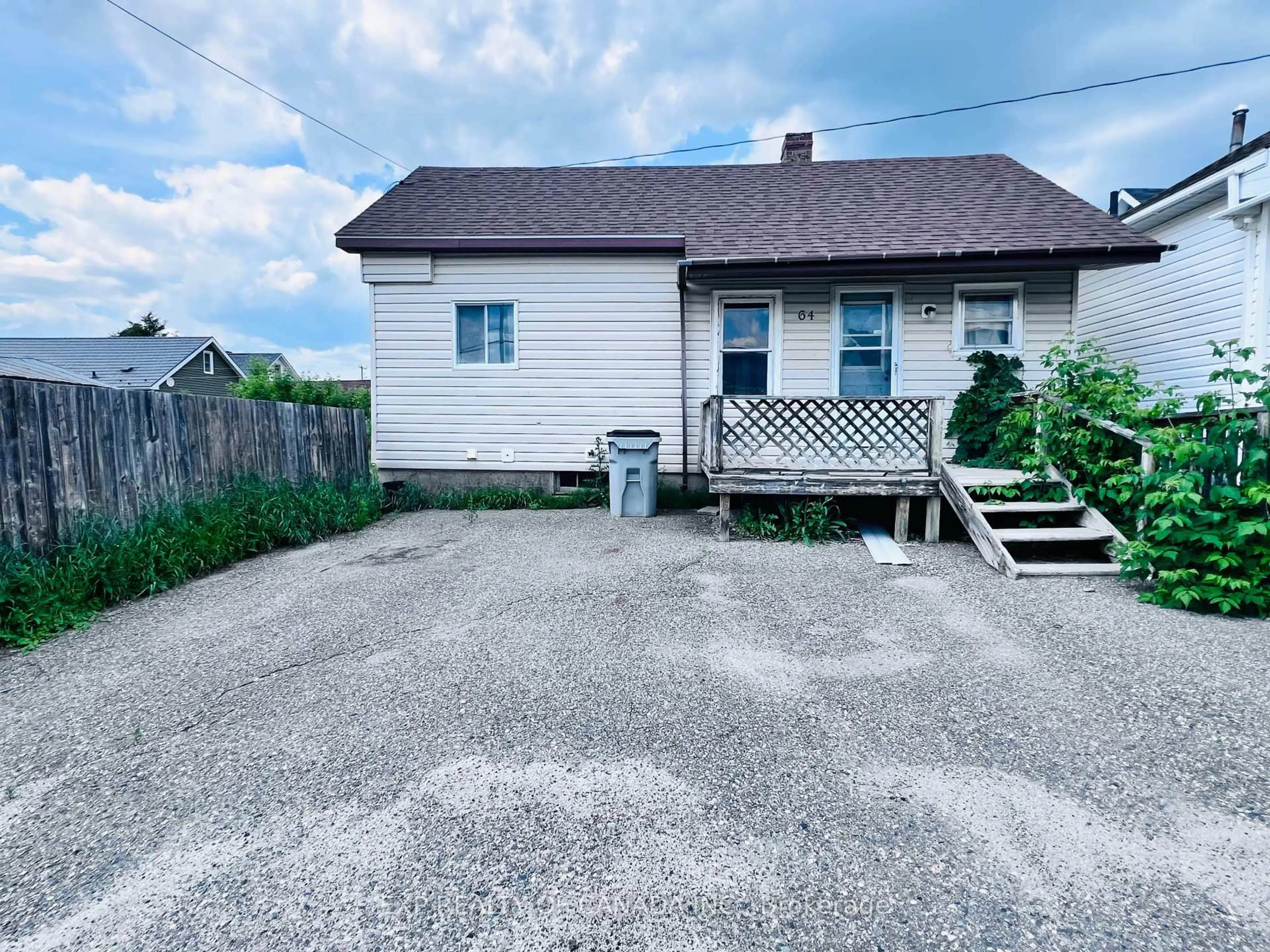 A pic from outside/outdoor area/front of a property/back of a property/a pic from drone, street for 203 Maple St, Timmins Ontario P4N 6B9
