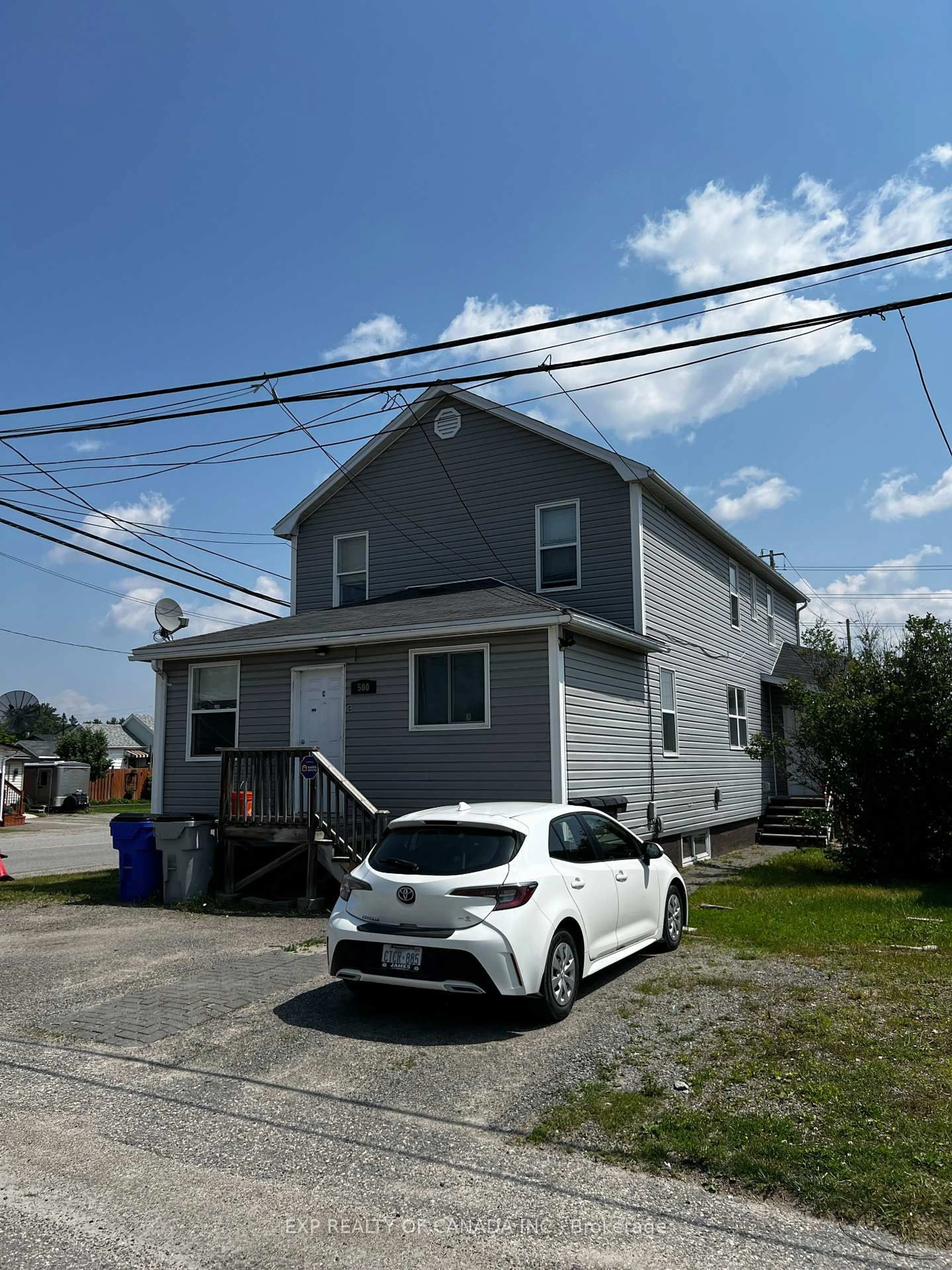 Home with vinyl exterior material, street for 500 Spruce St, Timmins Ontario P4N 2N7