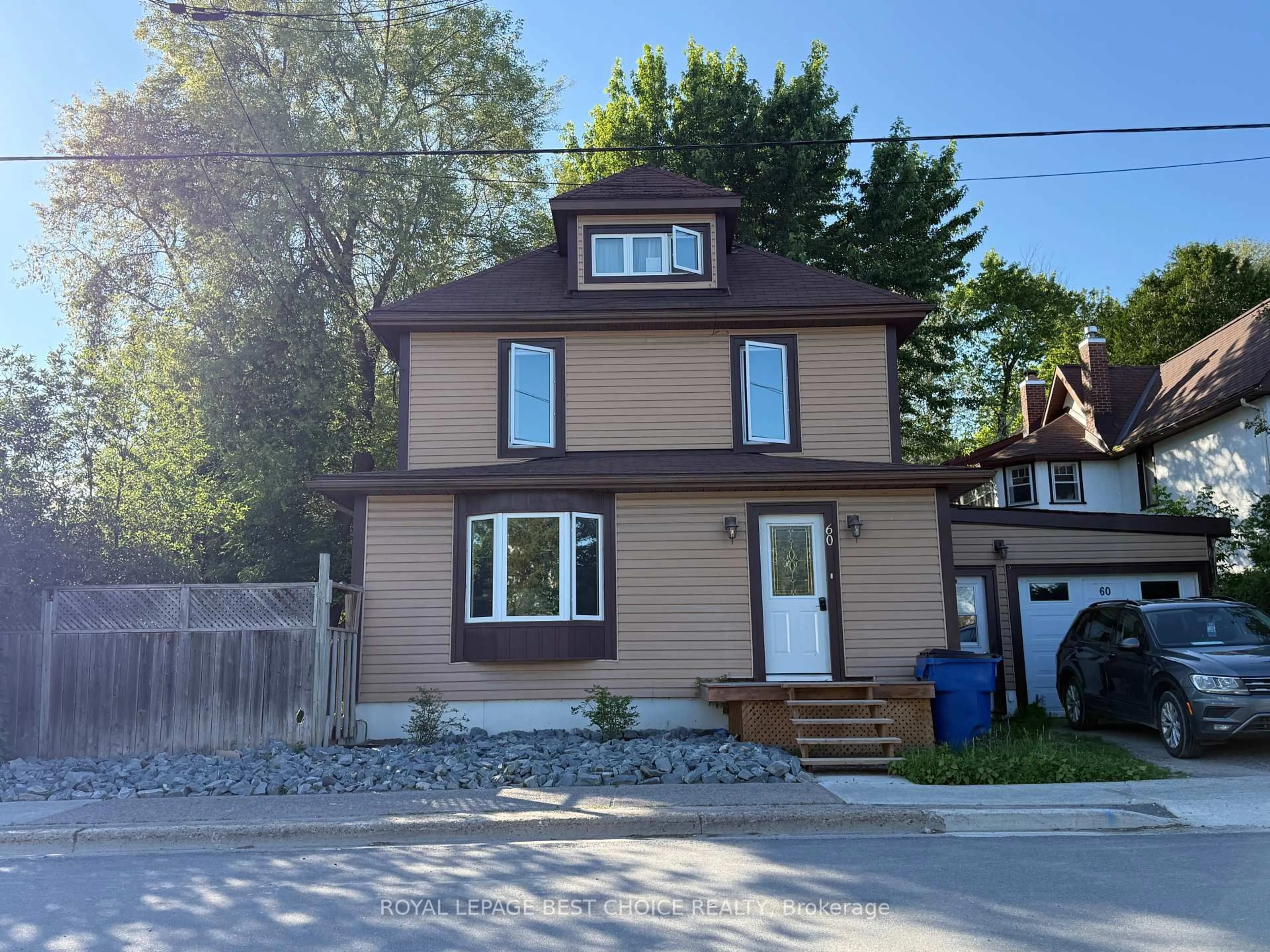 Home with vinyl exterior material, street for 60 Lakeshore Rd, Temiskaming Shores Ontario P0J 1P0