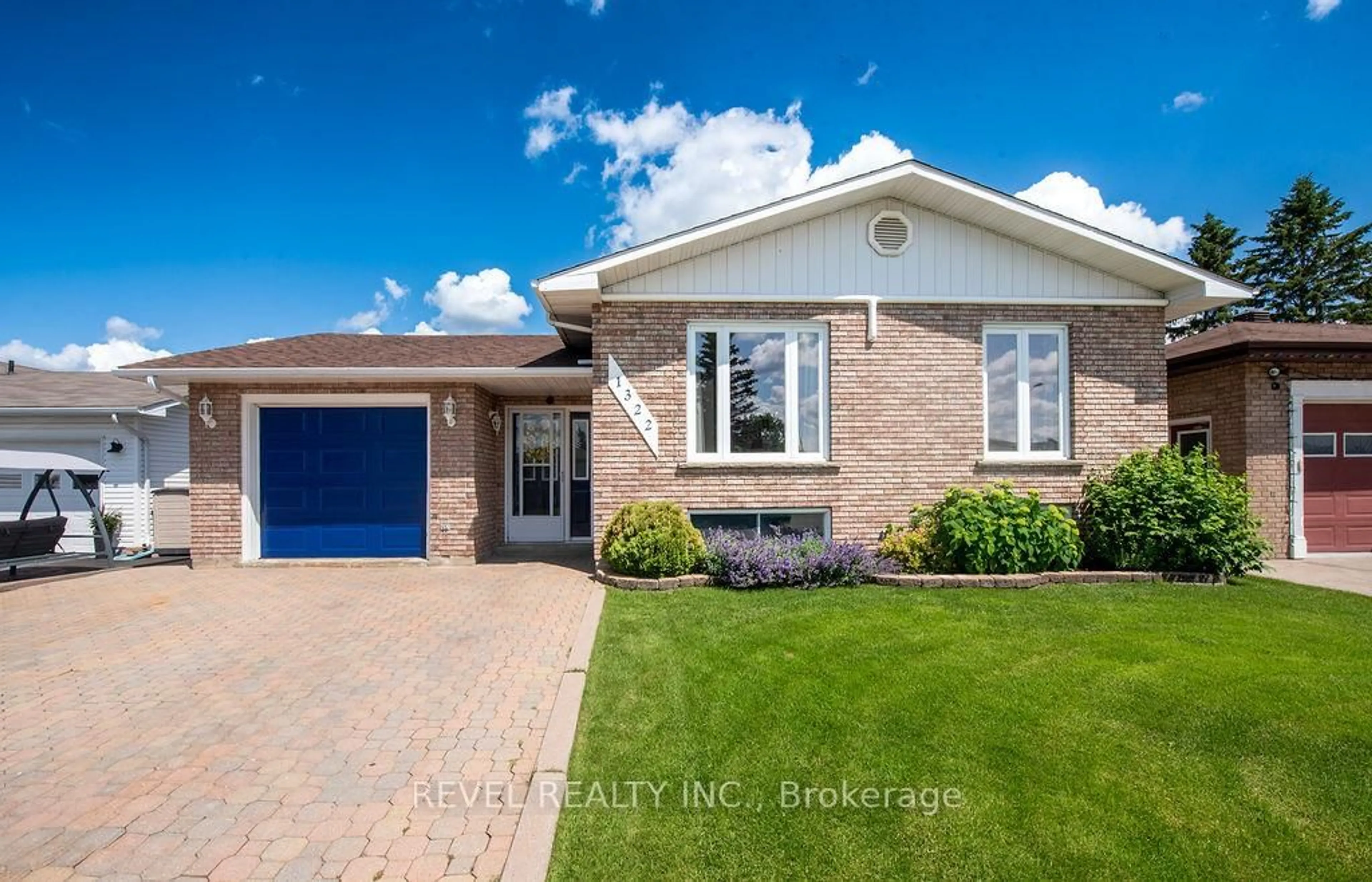 Home with brick exterior material, street for 1322 Richard Cres, Timmins Ontario P4R 1K9
