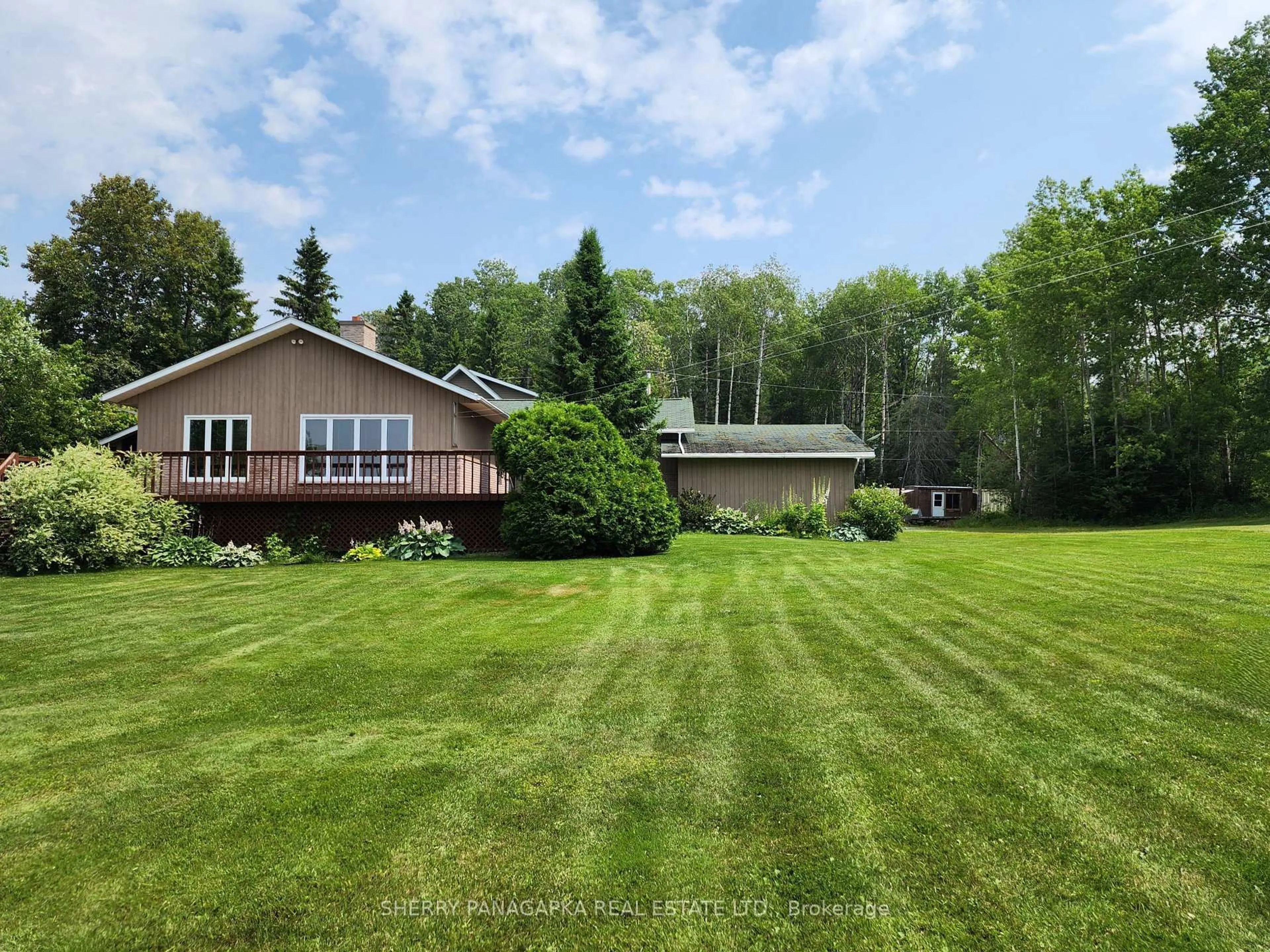 A pic from outside/outdoor area/front of a property/back of a property/a pic from drone, water/lake/river/ocean view for 240 Grenfell Rd, Kirkland Lake Ontario P0K 1T0