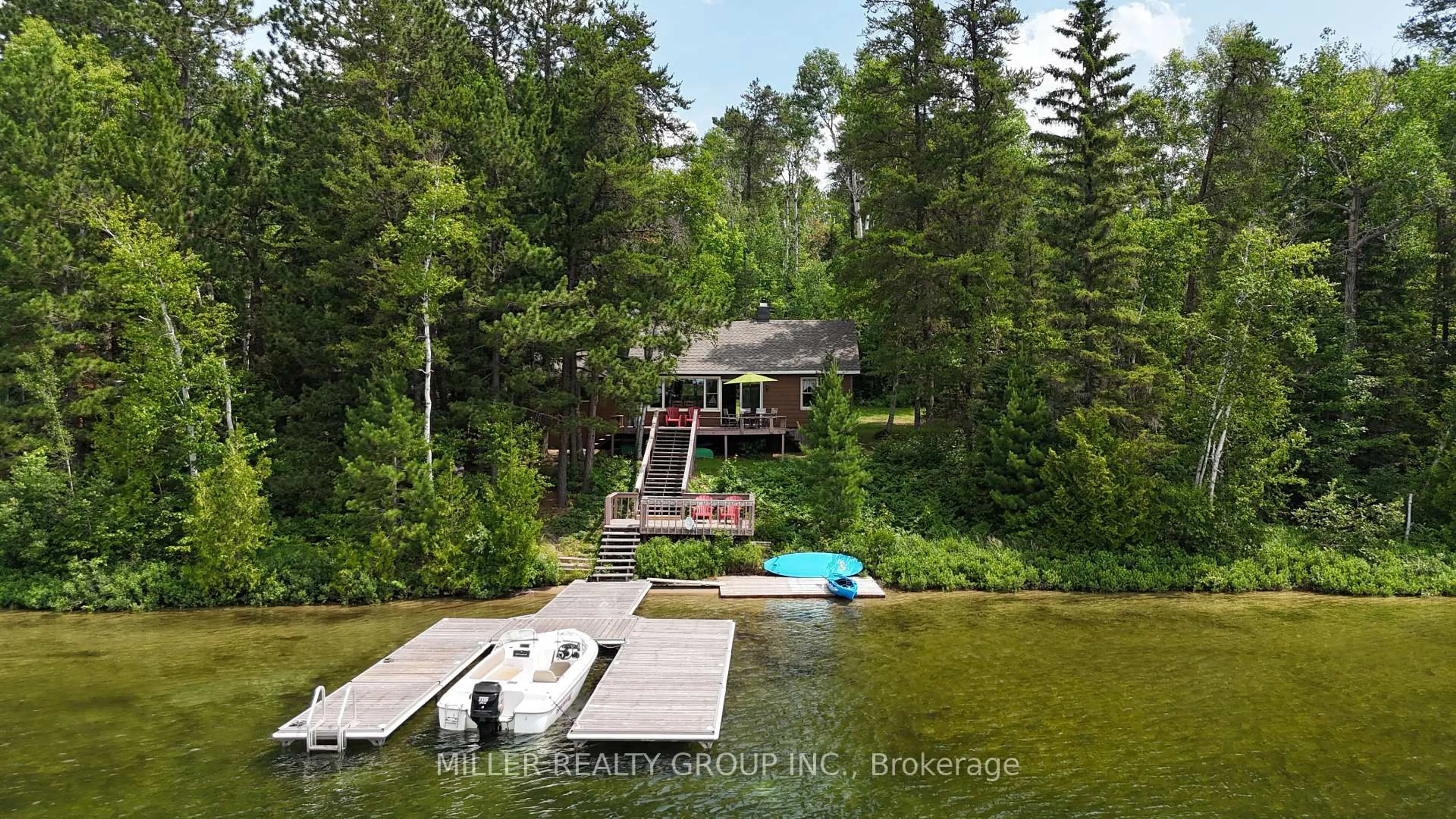 A pic from outside/outdoor area/front of a property/back of a property/a pic from drone, water/lake/river/ocean view for 3253 Twin Lakes Rd #A3, Hudson Ontario P0J 1P0