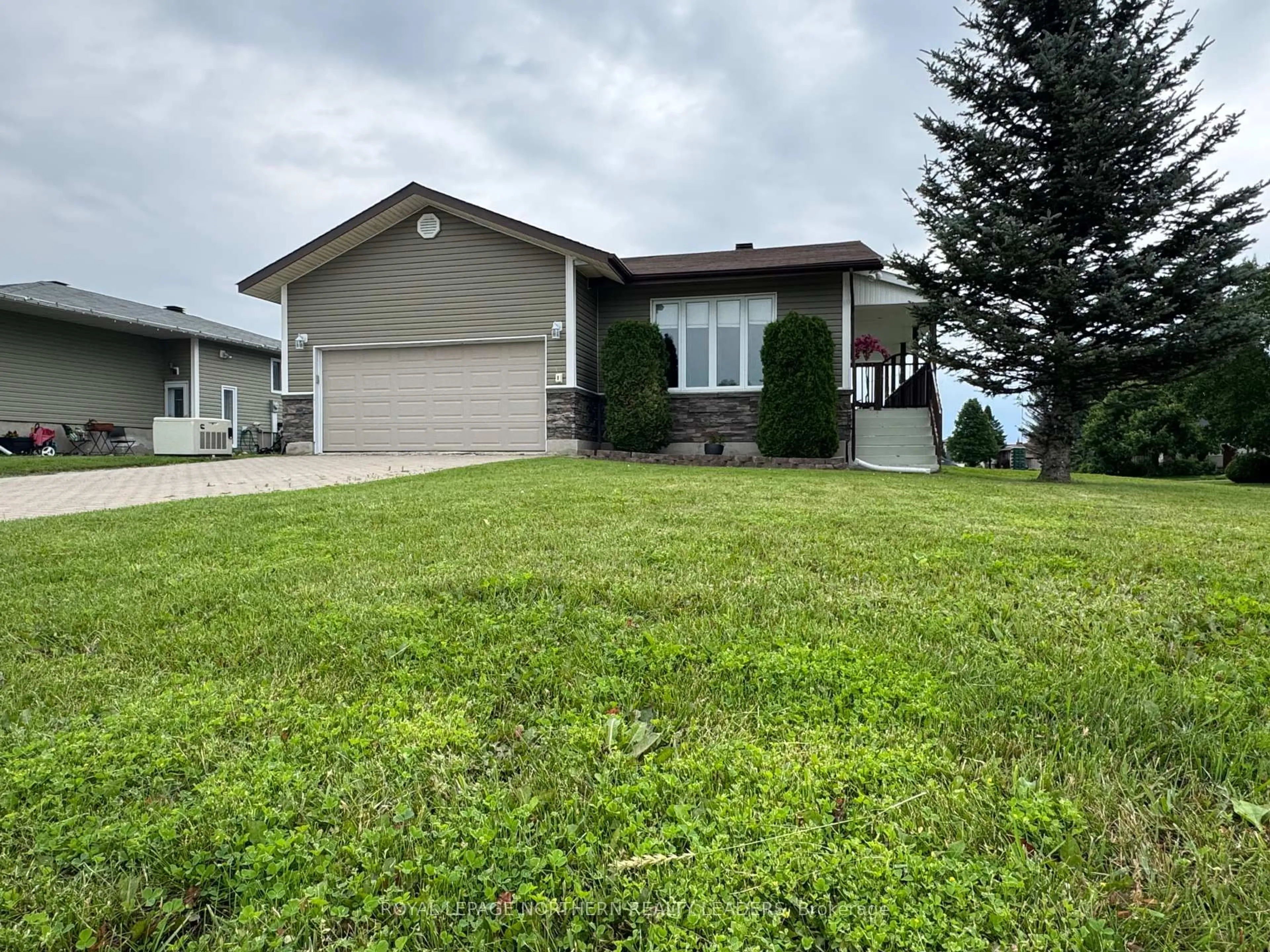 A pic from outside/outdoor area/front of a property/back of a property/a pic from drone, water/lake/river/ocean view for 1078 Michener Blvd, Timmins Ontario P0N 1K0