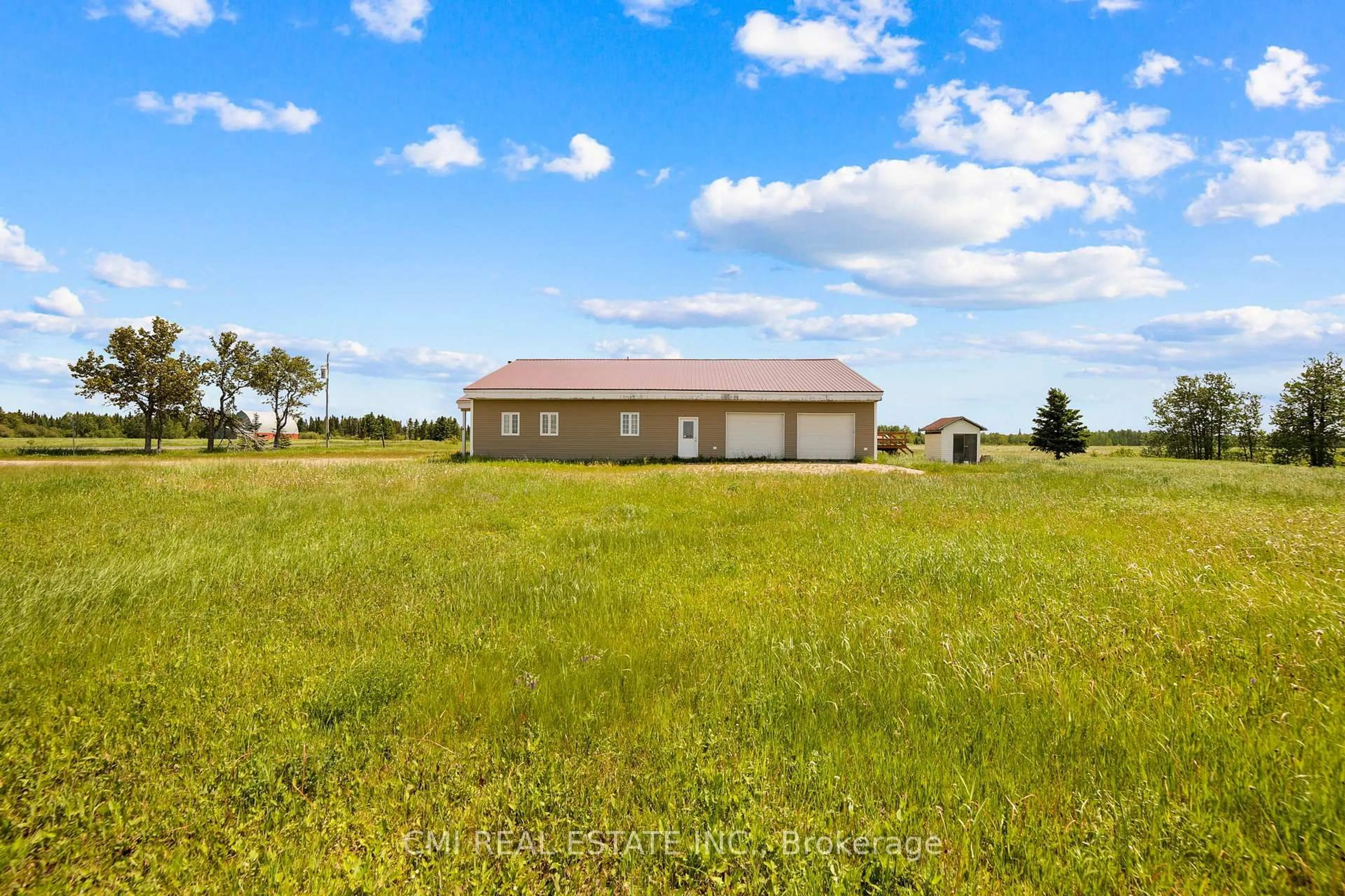 A pic from outside/outdoor area/front of a property/back of a property/a pic from drone, water/lake/river/ocean view for 1632 Conc 2 & 3 Rd, Cochrane Ontario P0L 1C0