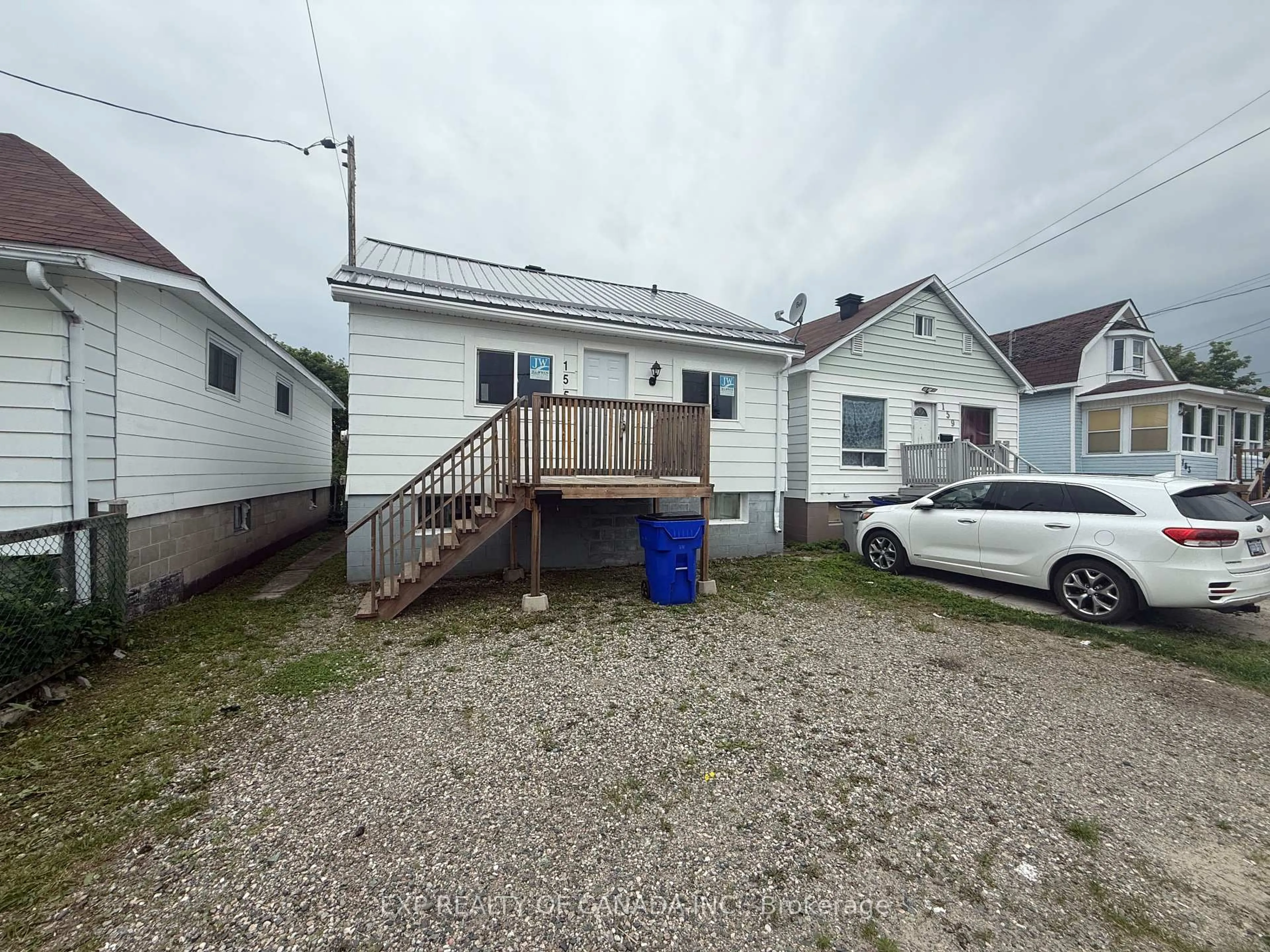 A pic from outside/outdoor area/front of a property/back of a property/a pic from drone, street for 155 Cedar St, Timmins Ontario P4N 6J4