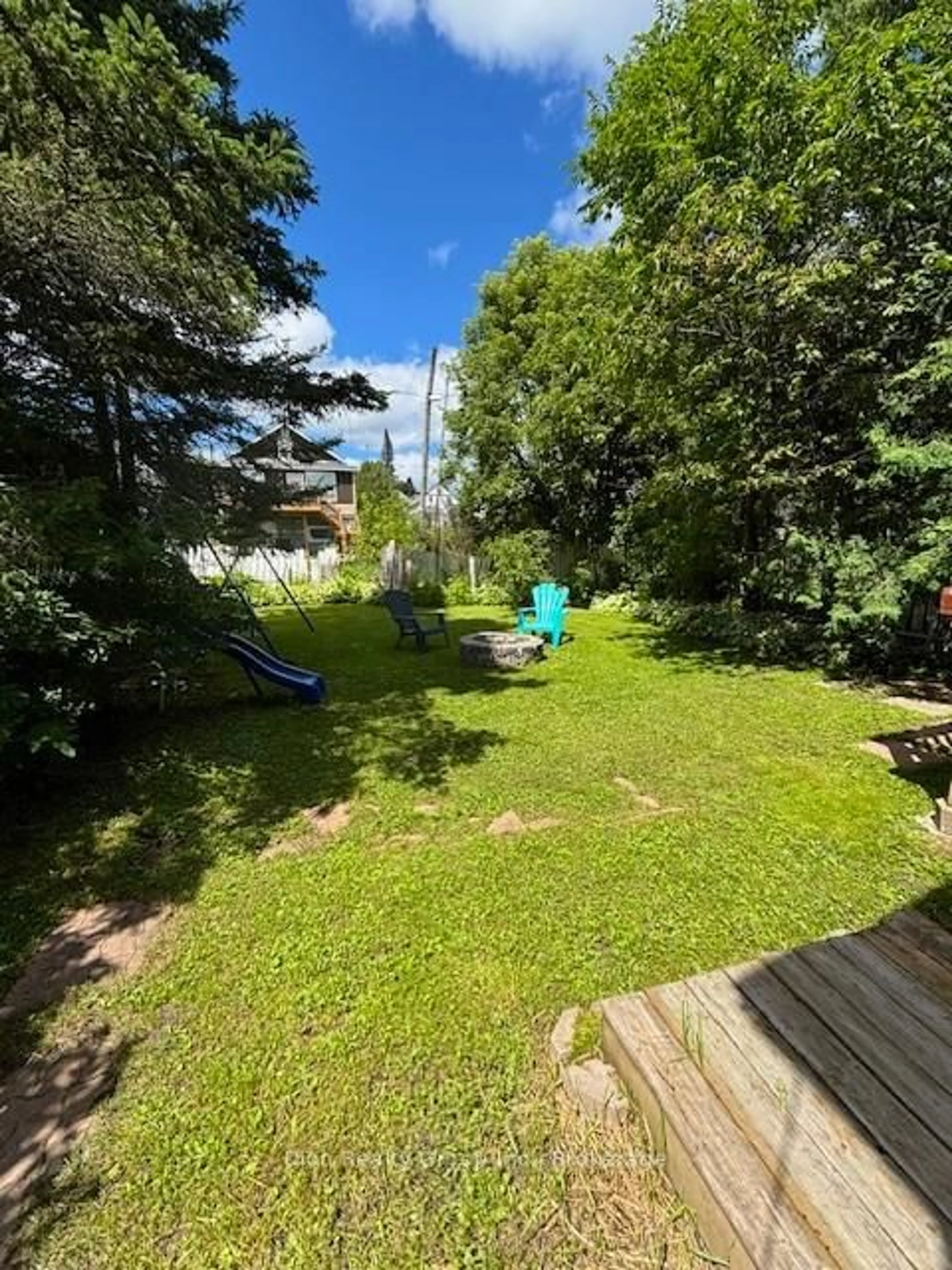 A pic from outside/outdoor area/front of a property/back of a property/a pic from drone, water/lake/river/ocean view for 72 Poplar Ave, Kirkland Lake Ontario P2N 2M9