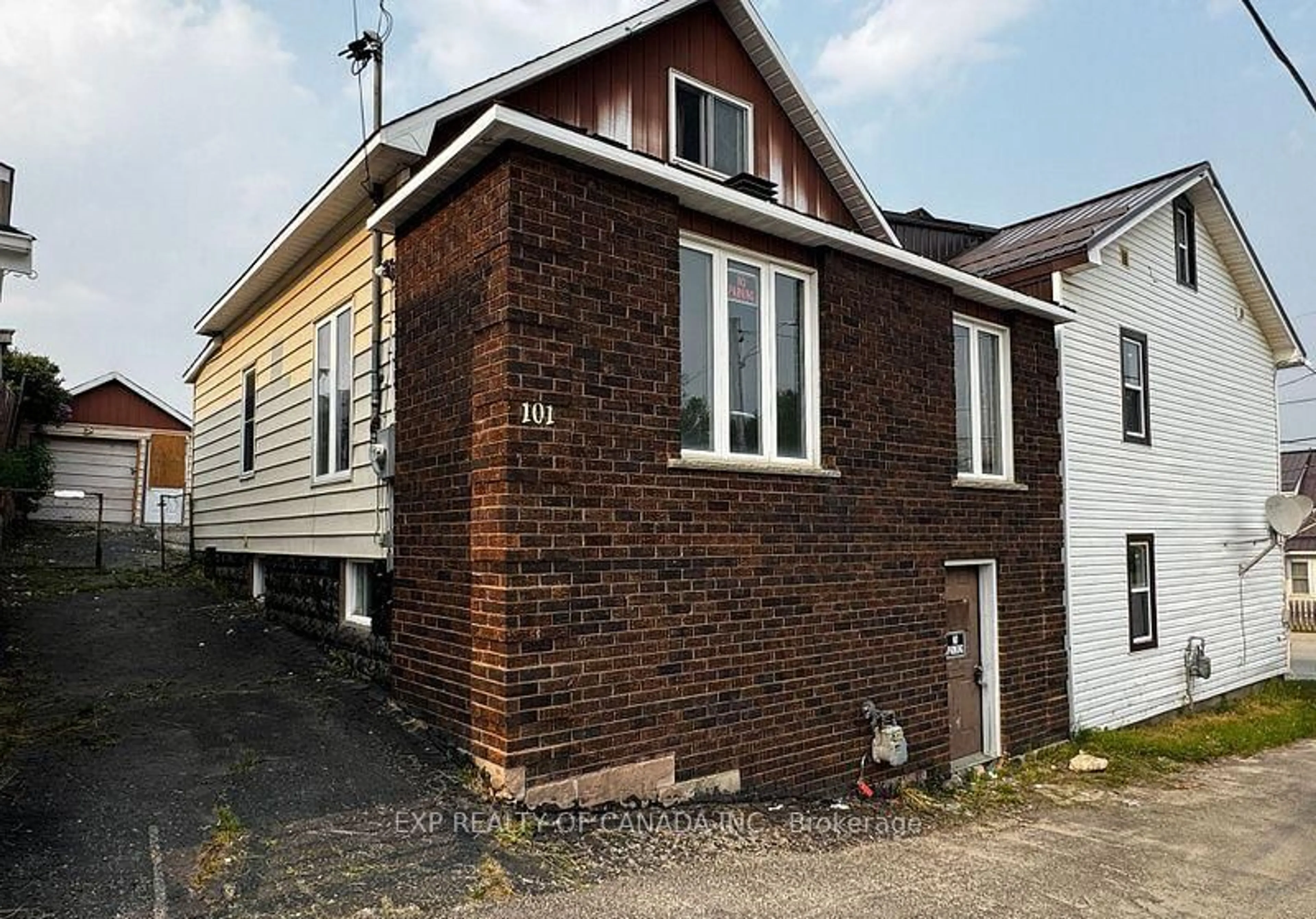 Home with brick exterior material, building for 101 Fourth Ave, Timmins Ontario P4N 5E2