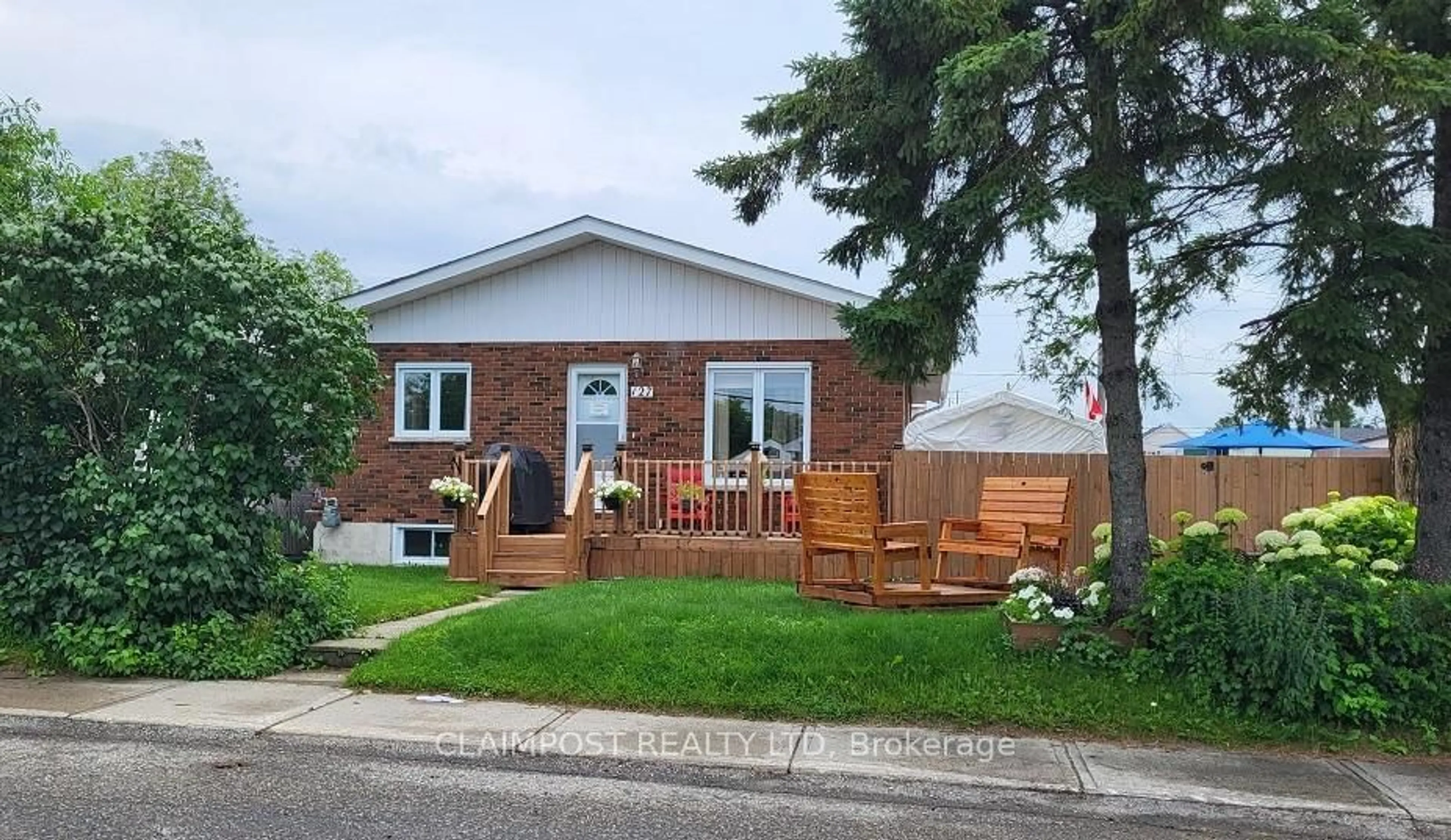 Home with brick exterior material, street for 127 Bannerman Ave, Timmins Ontario P4N 2Y5