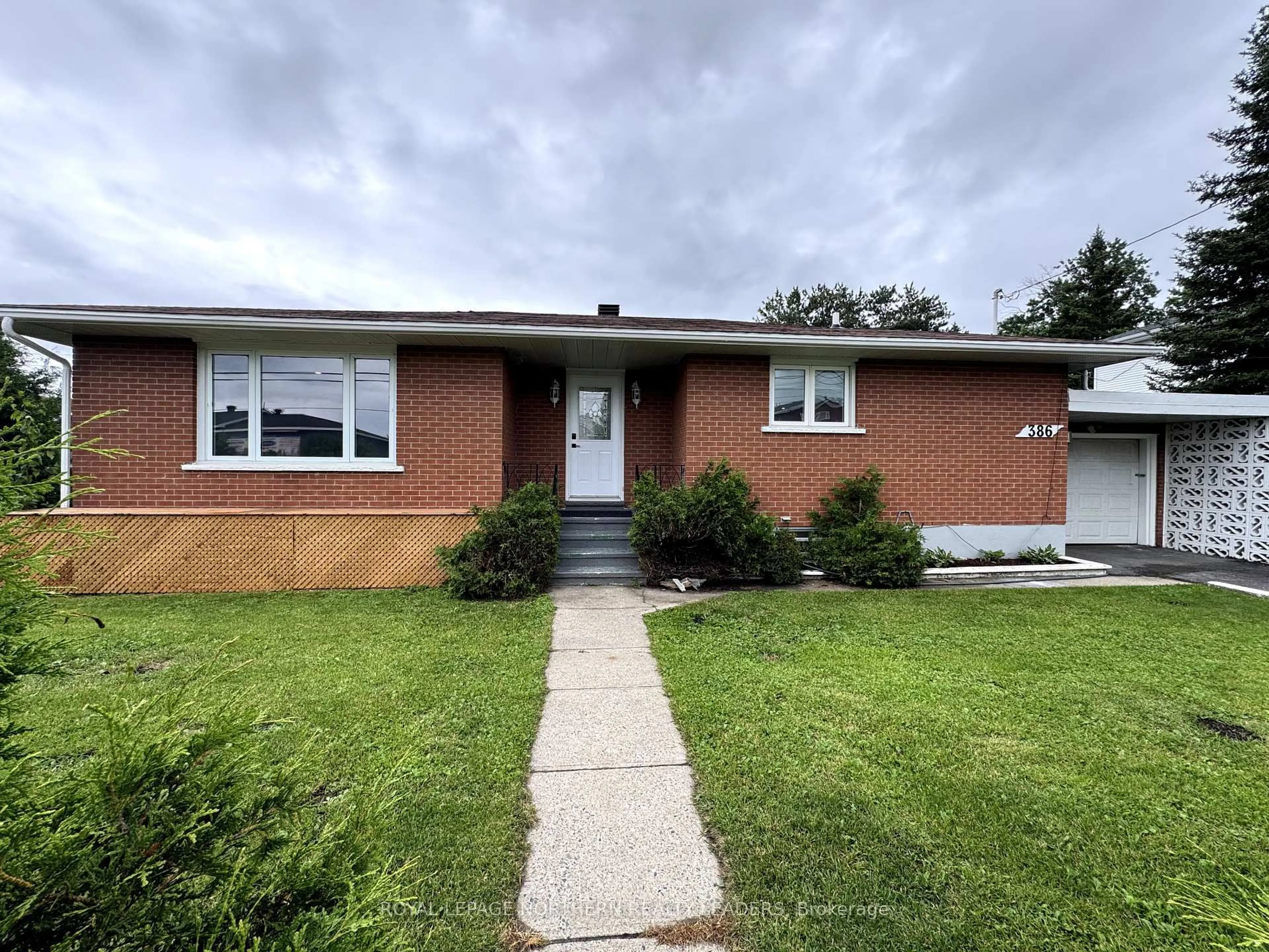 Home with brick exterior material, street for 386 Railway St, Timmins Ontario P4N 2P6