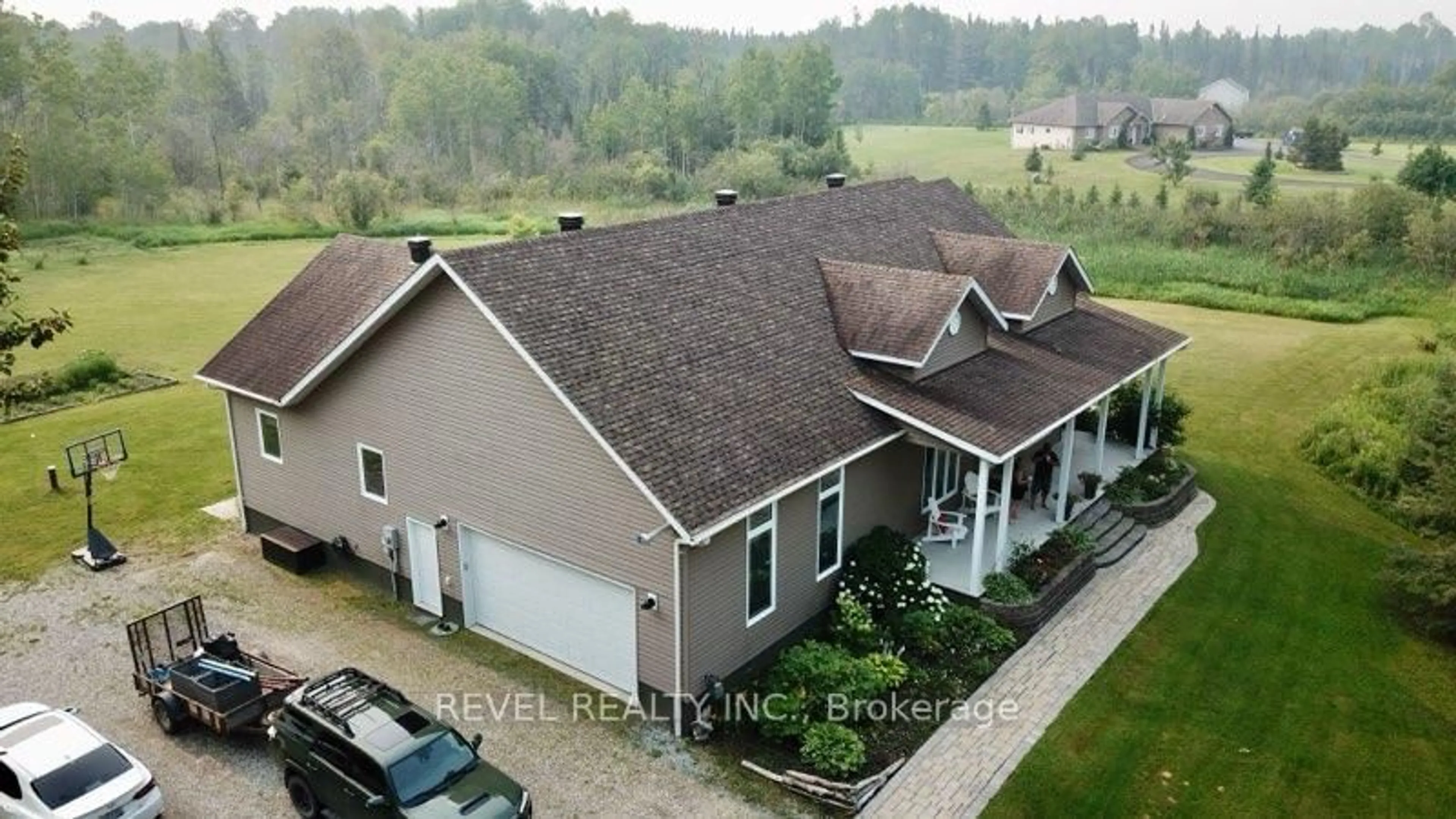 A pic from outside/outdoor area/front of a property/back of a property/a pic from drone, building for 170 Garden Rd, Timmins Ontario P4R 0B1