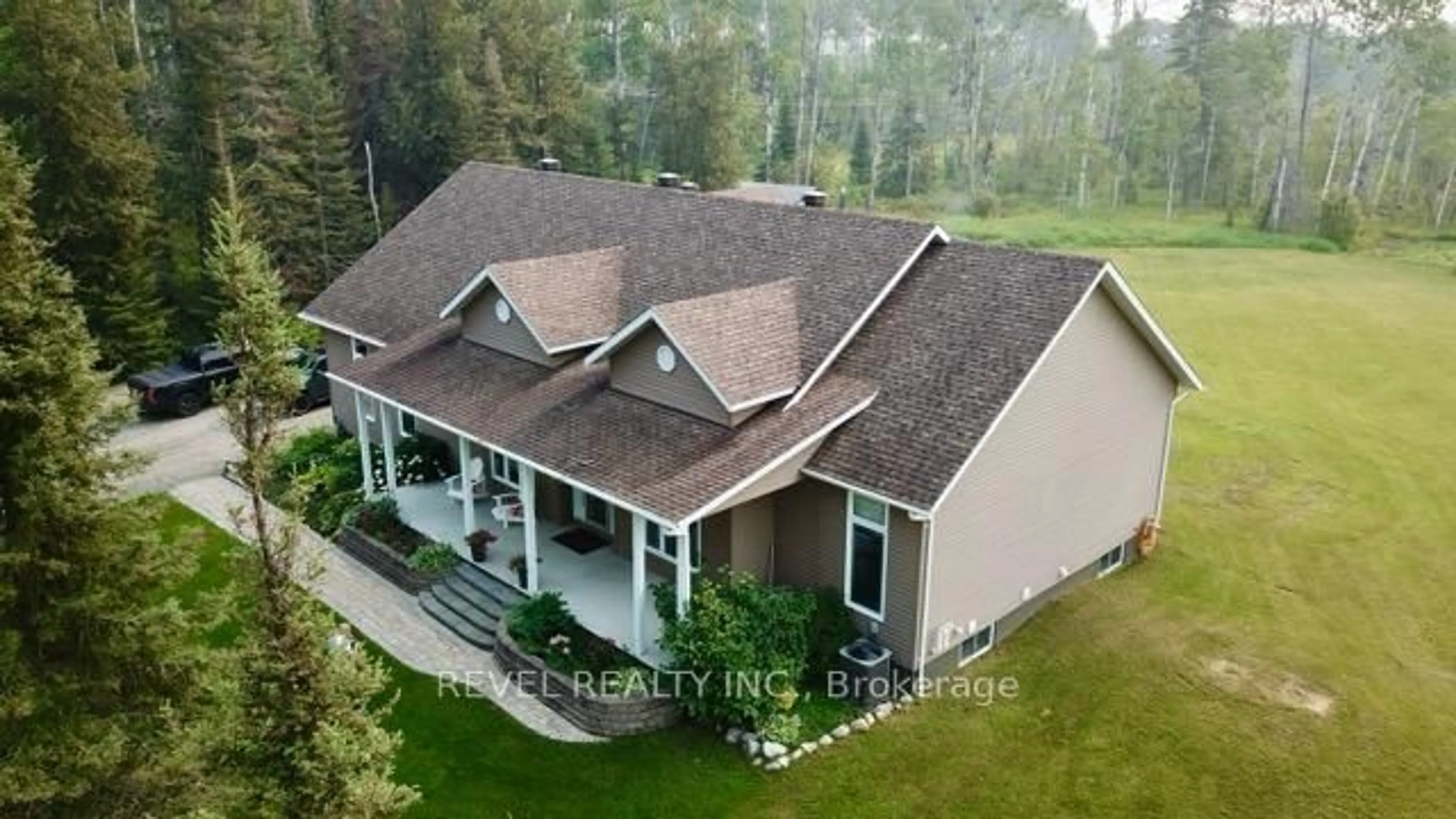 A pic from outside/outdoor area/front of a property/back of a property/a pic from drone, building for 170 Garden Rd, Timmins Ontario P4R 0B1