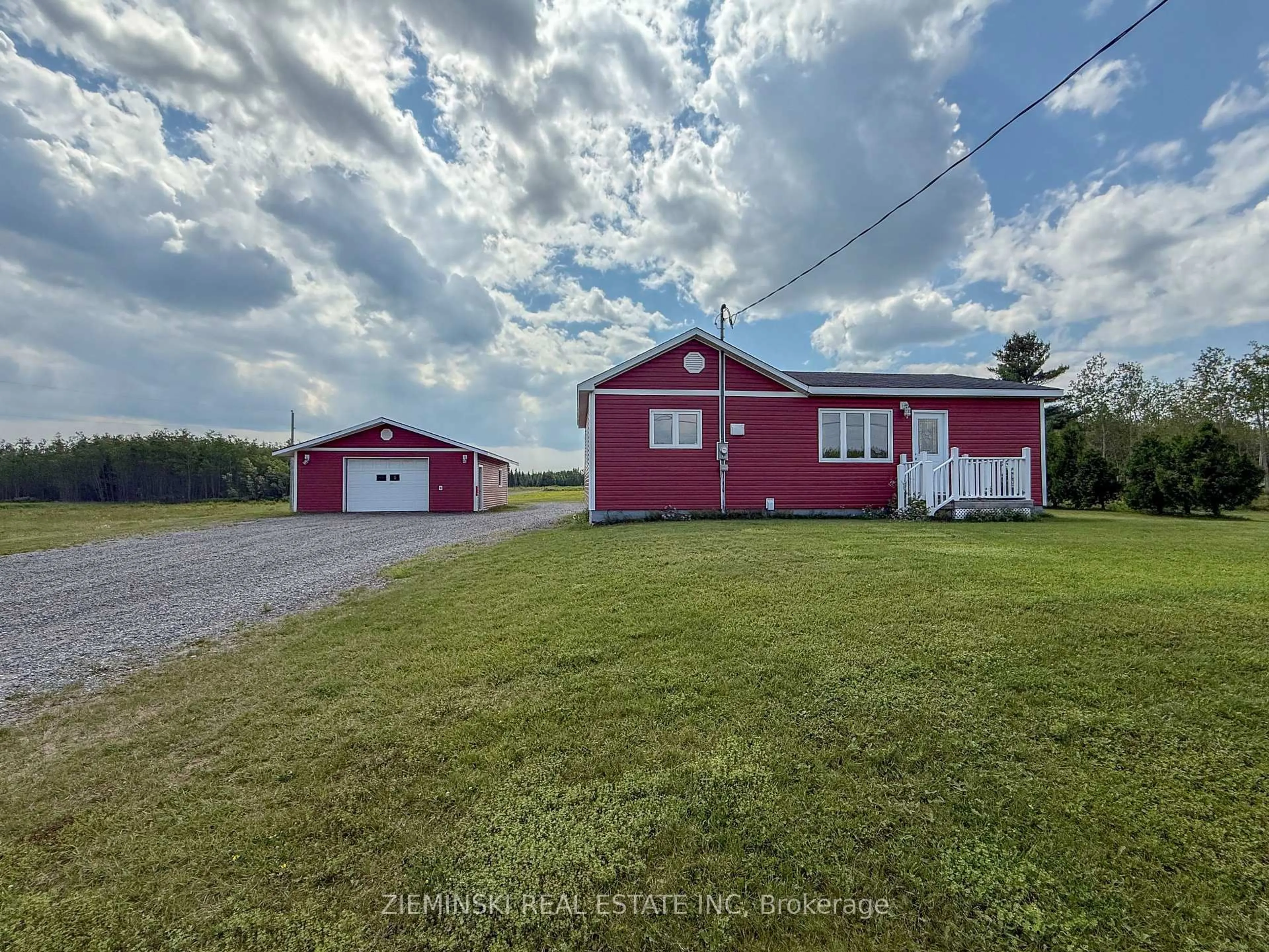 A pic from outside/outdoor area/front of a property/back of a property/a pic from drone, unknown for 4961 11 Highway, Black River-Matheson Ontario P0K 1R0