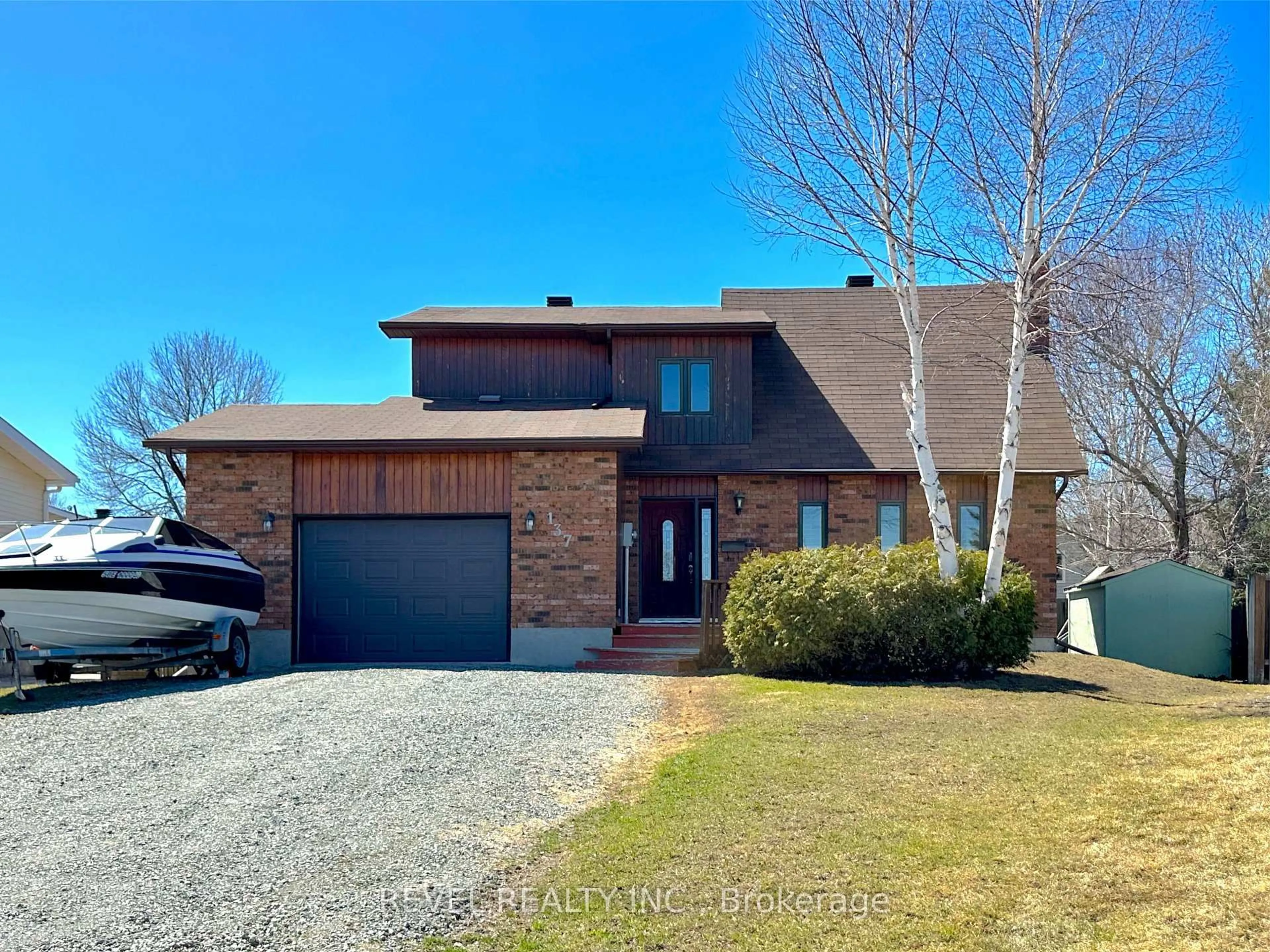 Home with brick exterior material, street for 137 Girdwood Ave, Timmins Ontario P4N 4J2