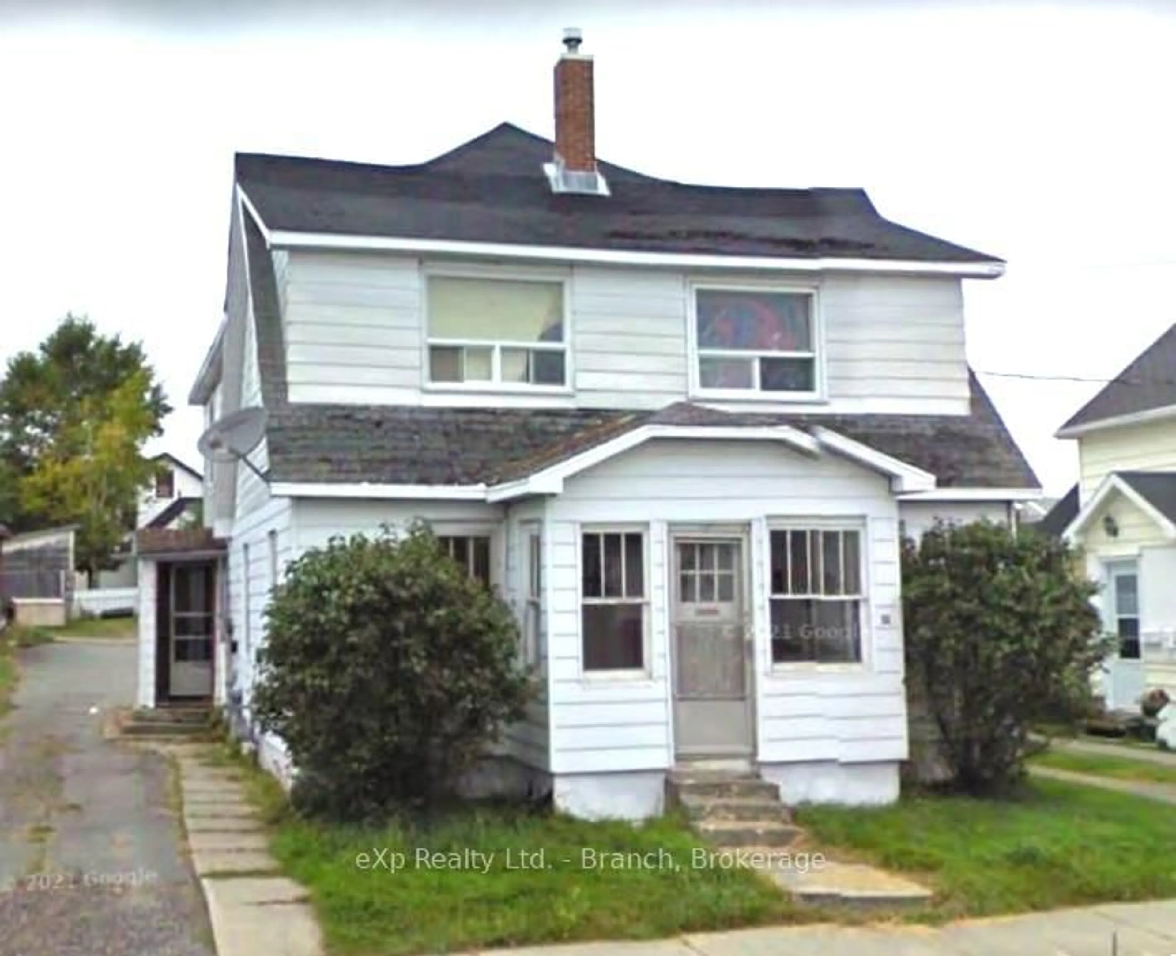 Home with vinyl exterior material, street for 51 Hudson Bay Ave, Kirkland Lake Ontario P2N 2J1