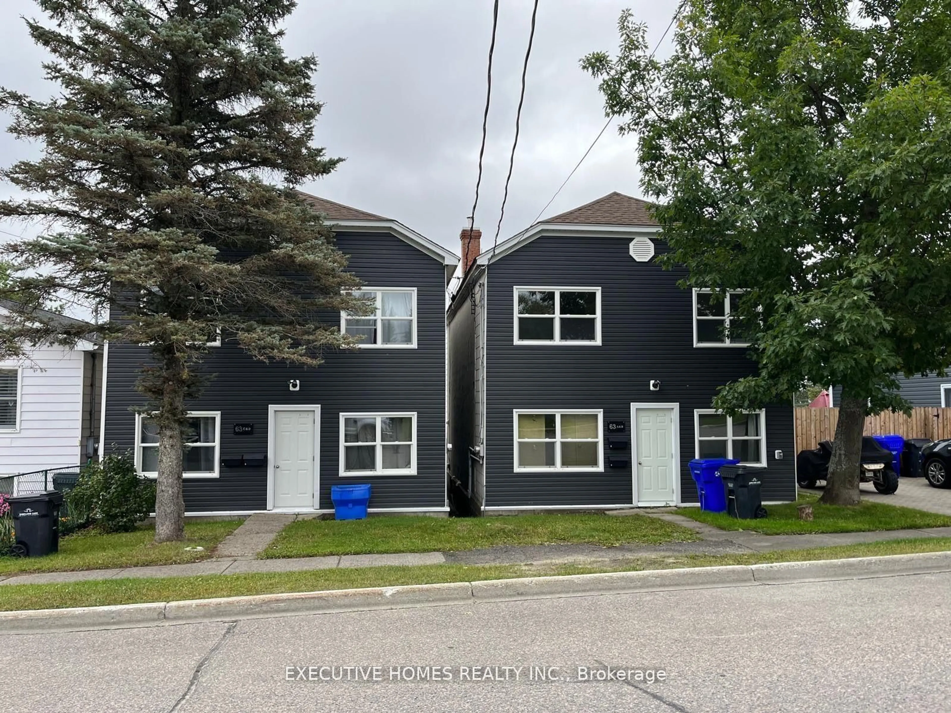 A pic from outside/outdoor area/front of a property/back of a property/a pic from drone, street for 63 Second St, Kirkland Lake Ontario P2N 1R6