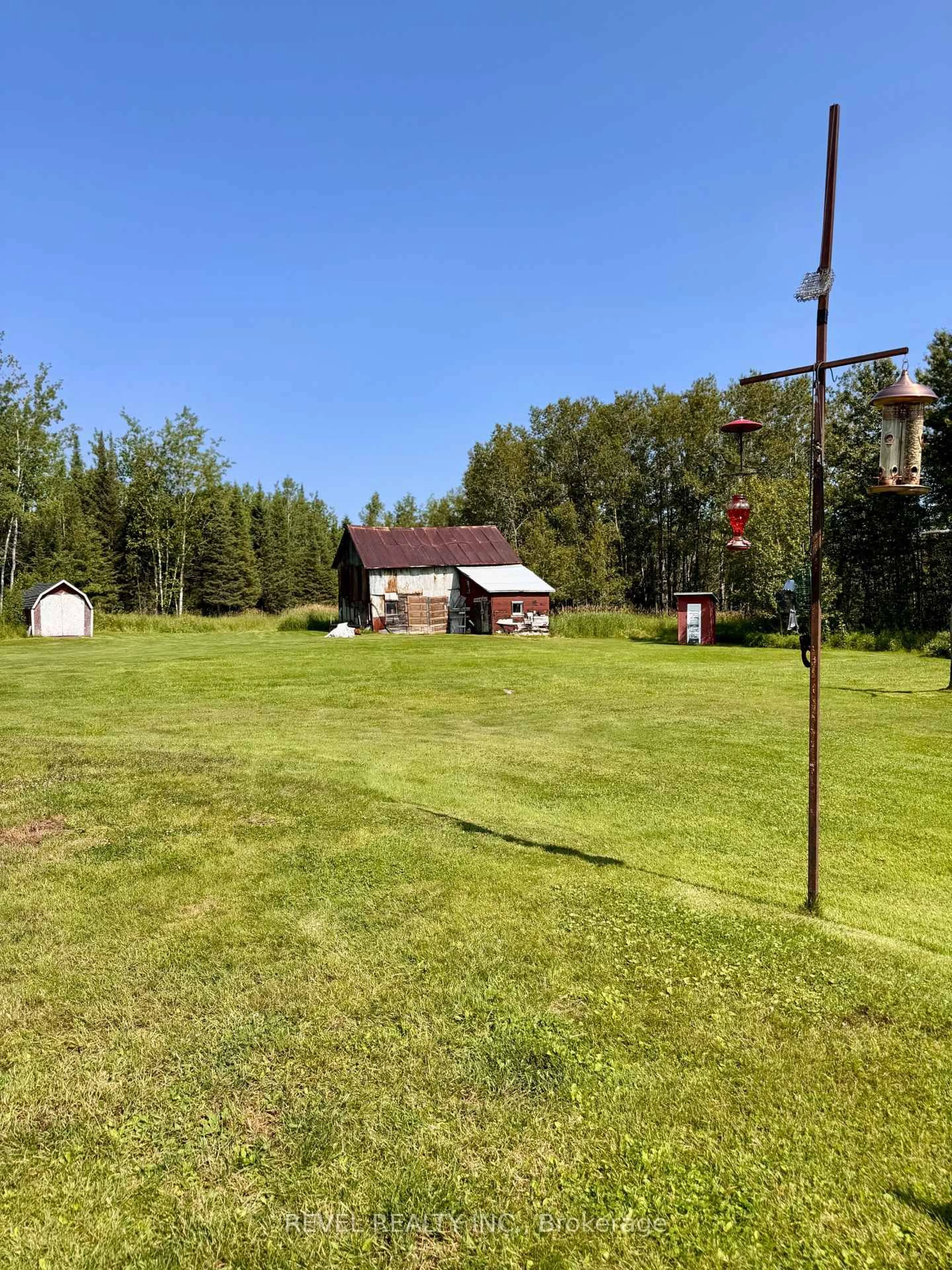 A pic from outside/outdoor area/front of a property/back of a property/a pic from drone, unknown for 1388 Frederick House Lake Rd, Timmins Ontario P0N 1A0