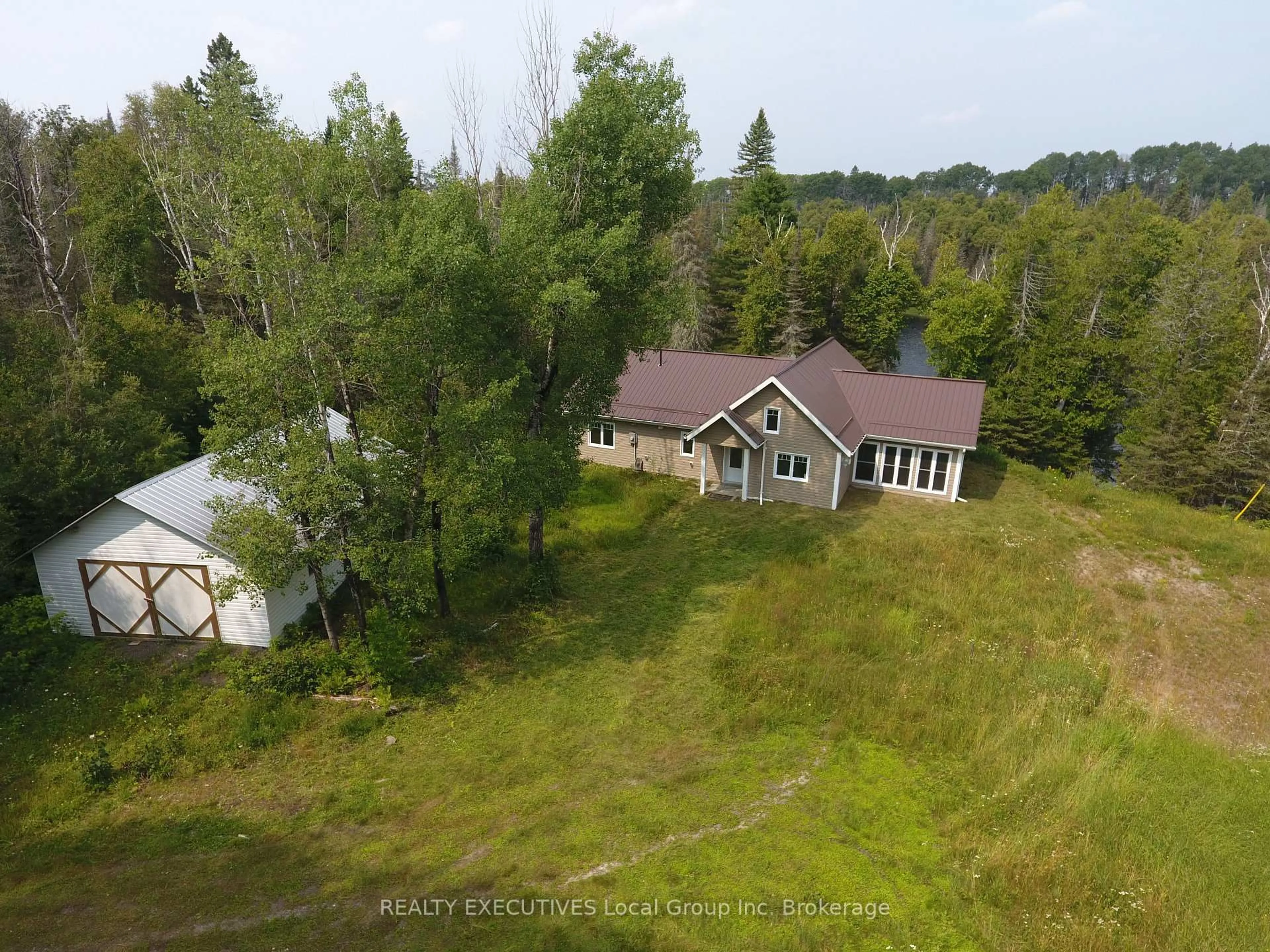 A pic from outside/outdoor area/front of a property/back of a property/a pic from drone, water/lake/river/ocean view for Part 1 Twin Bears Road, Timiskaming Ontario P0J 1M0