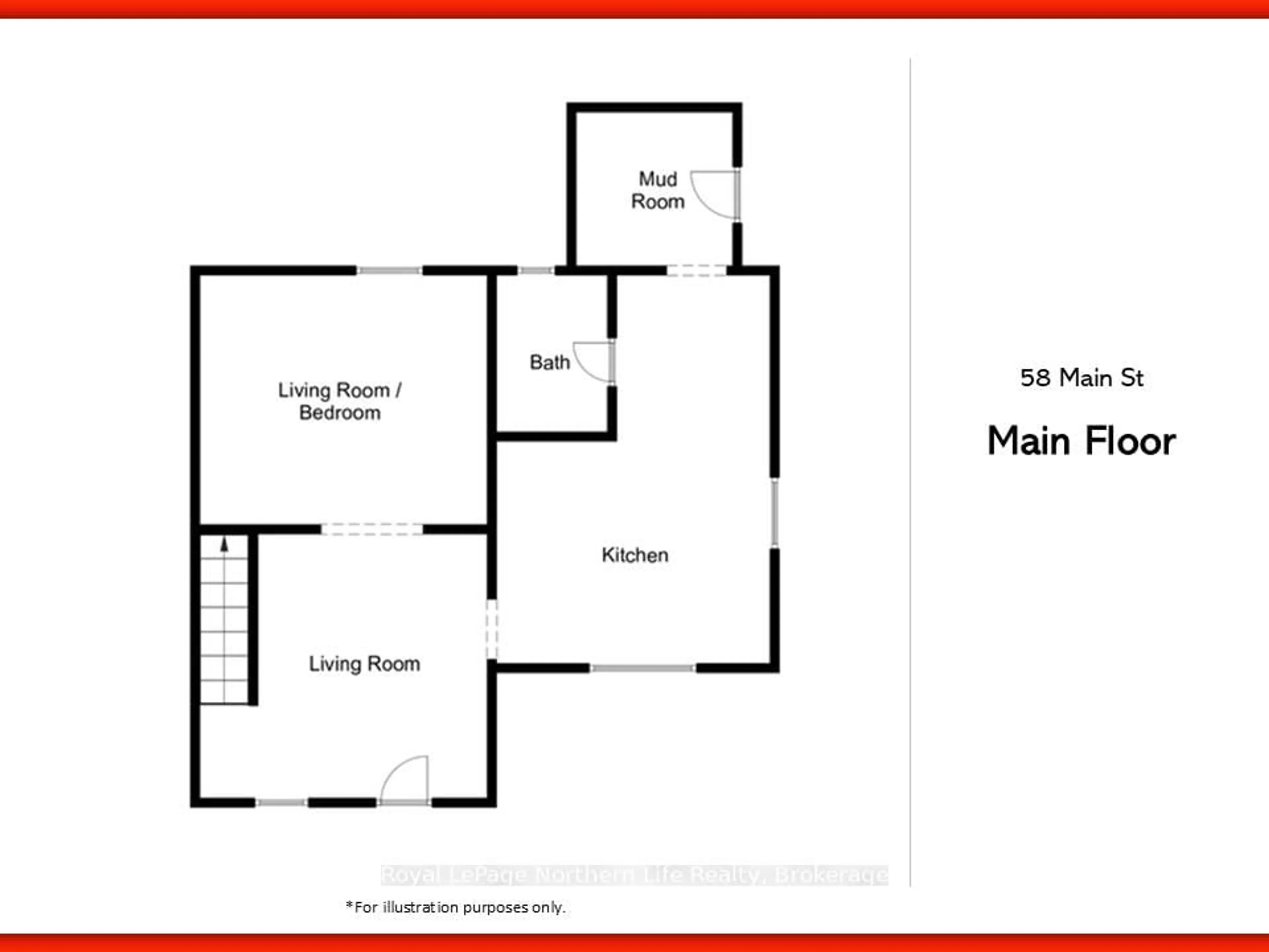 Floor plan for 58 Main St, Timiskaming Ontario P0J 1N0