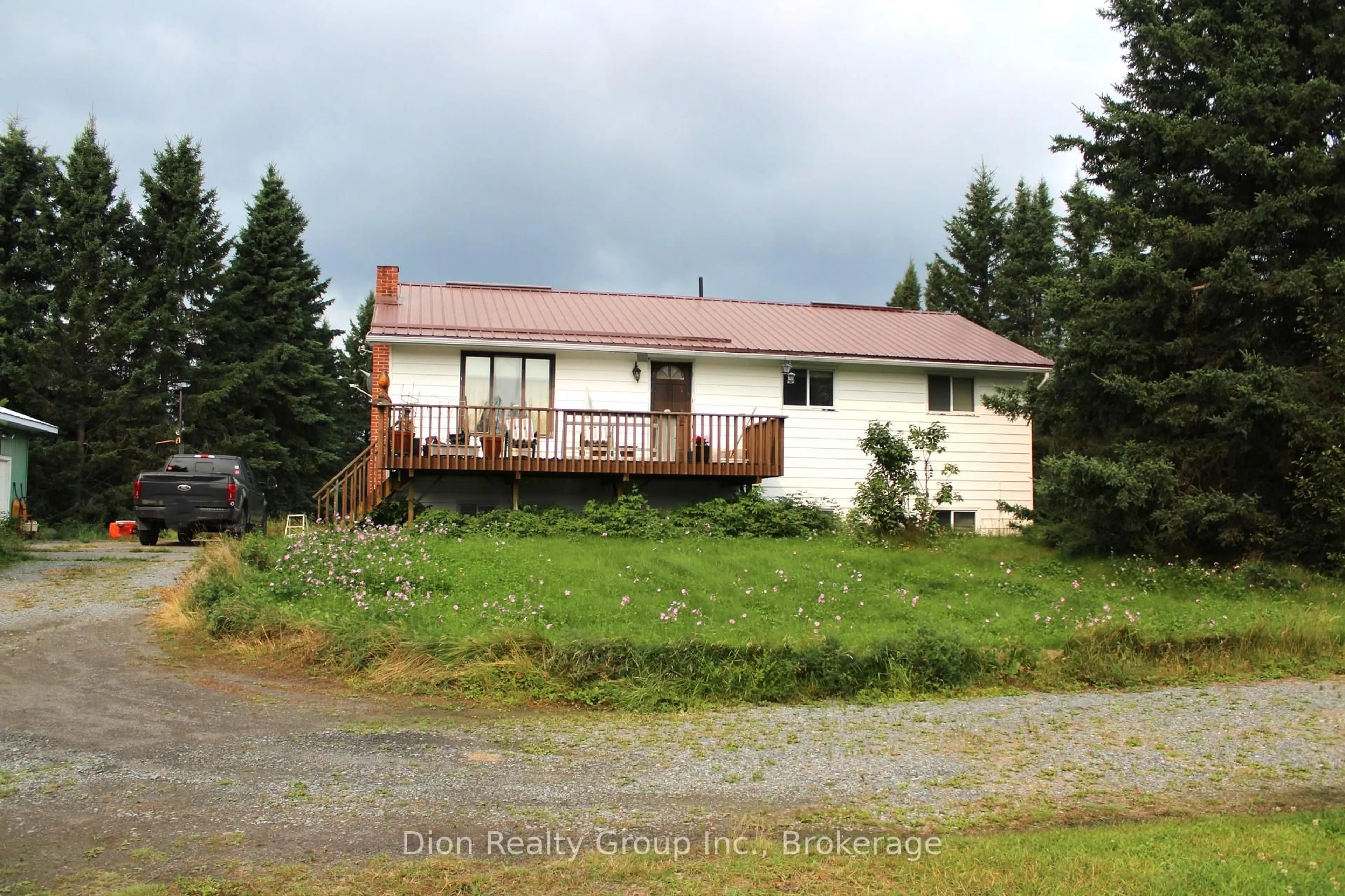 A pic from outside/outdoor area/front of a property/back of a property/a pic from drone, unknown for 1652 Highway 66 Township, Kirkland Lake Ontario P0K 1T0