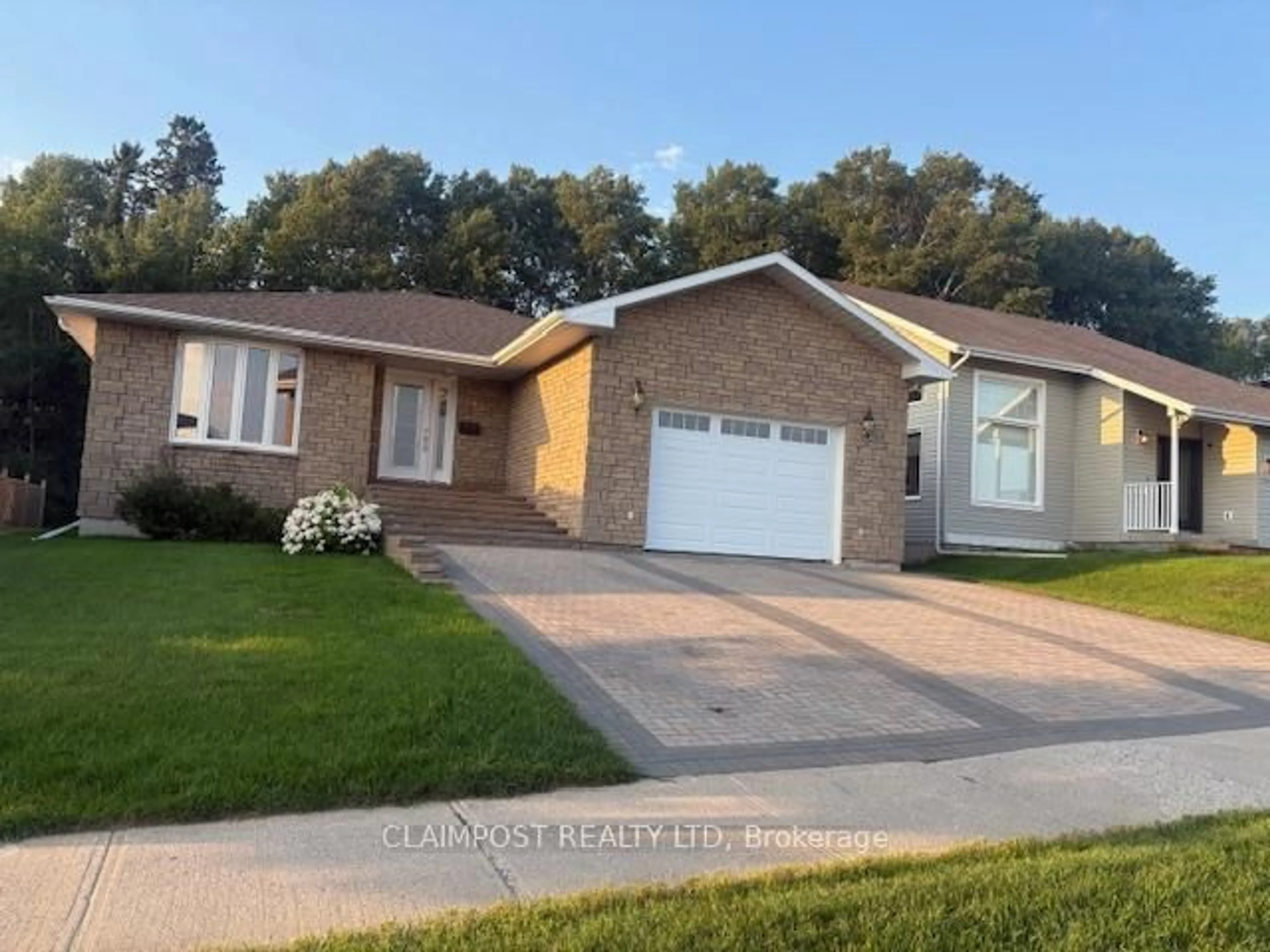 Home with brick exterior material, street for 258 Jv Bonhomme Blvd, Timmins Ontario P4P 1H6