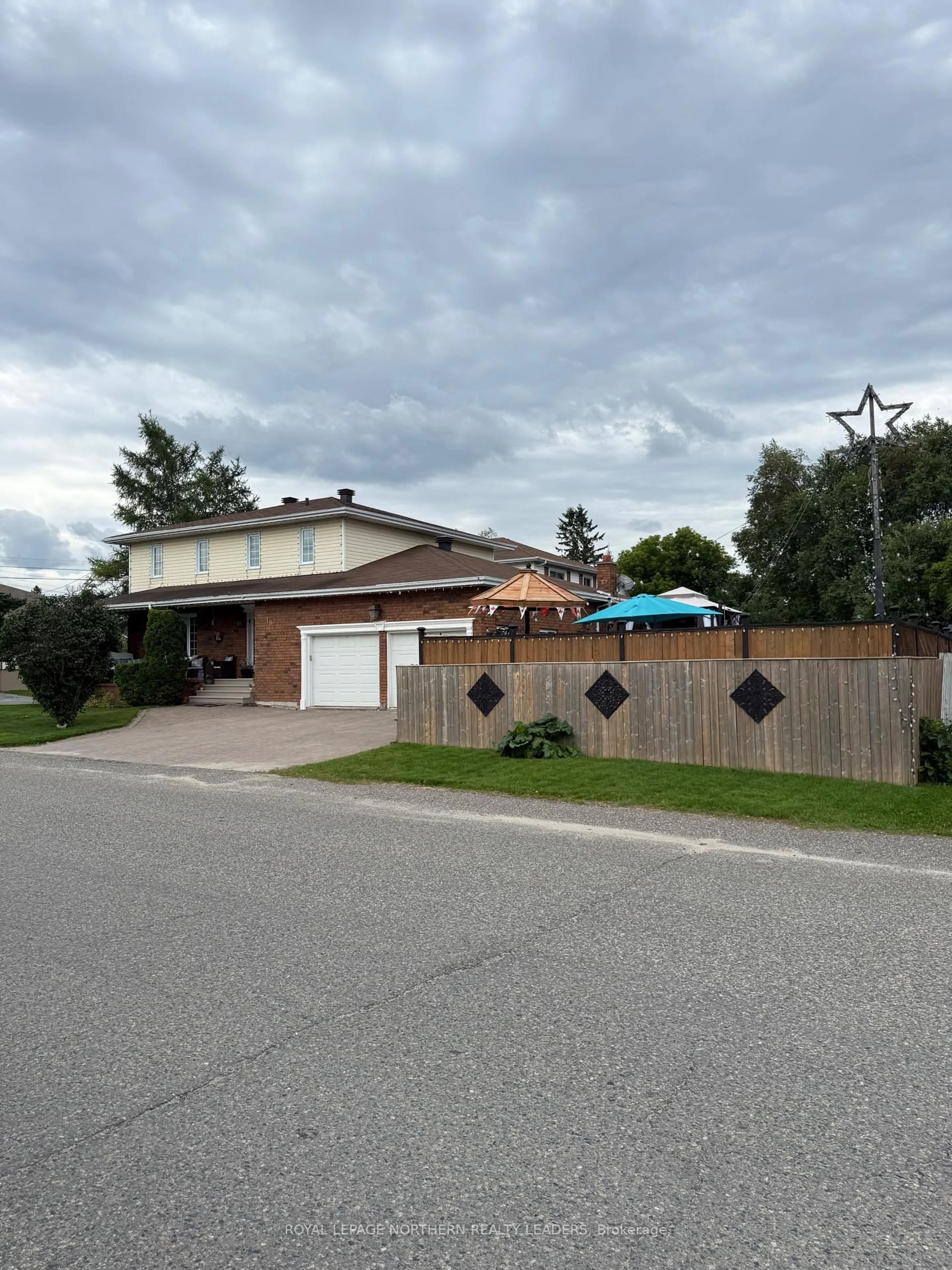 A pic from outside/outdoor area/front of a property/back of a property/a pic from drone, street for 187 Moneta Ave, Timmins Ontario P4N 8L7