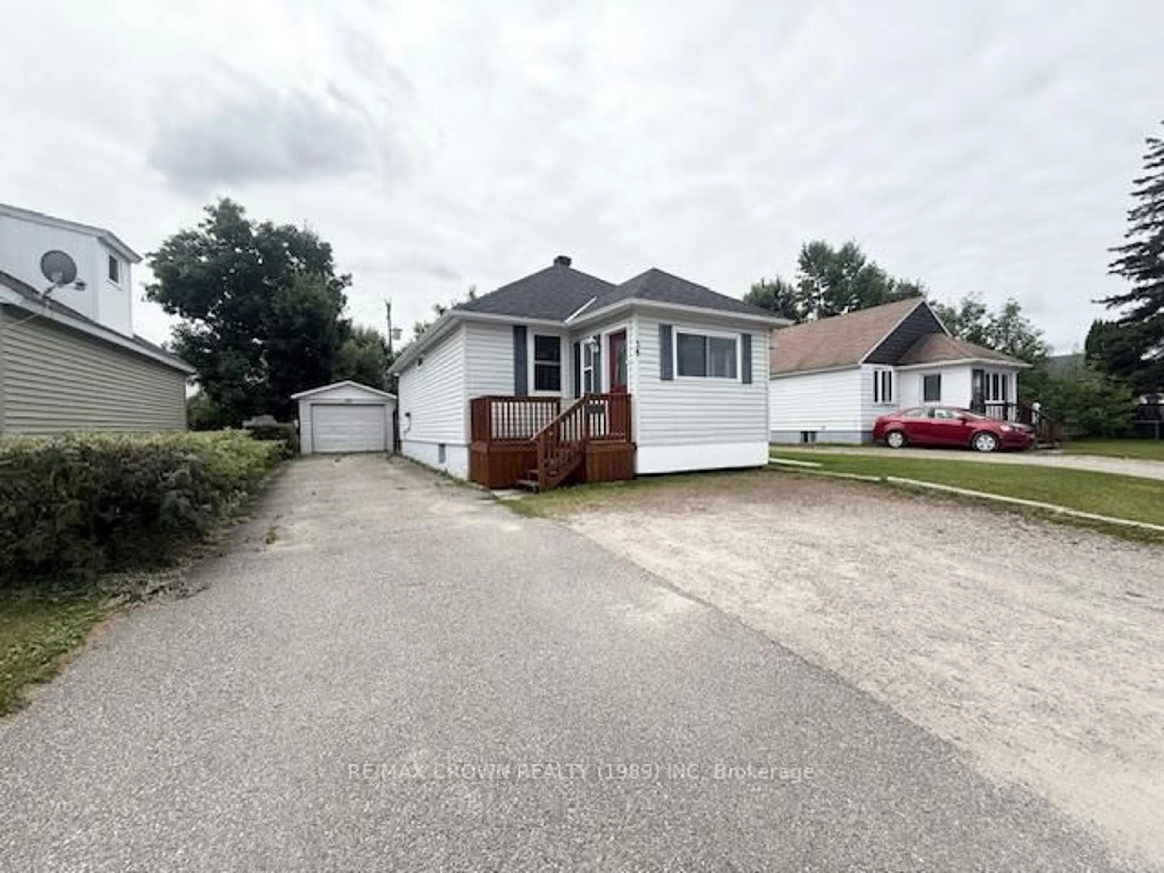 A pic from outside/outdoor area/front of a property/back of a property/a pic from drone, street for 38 Egerton St, Kapuskasing Ontario P5N 1J3