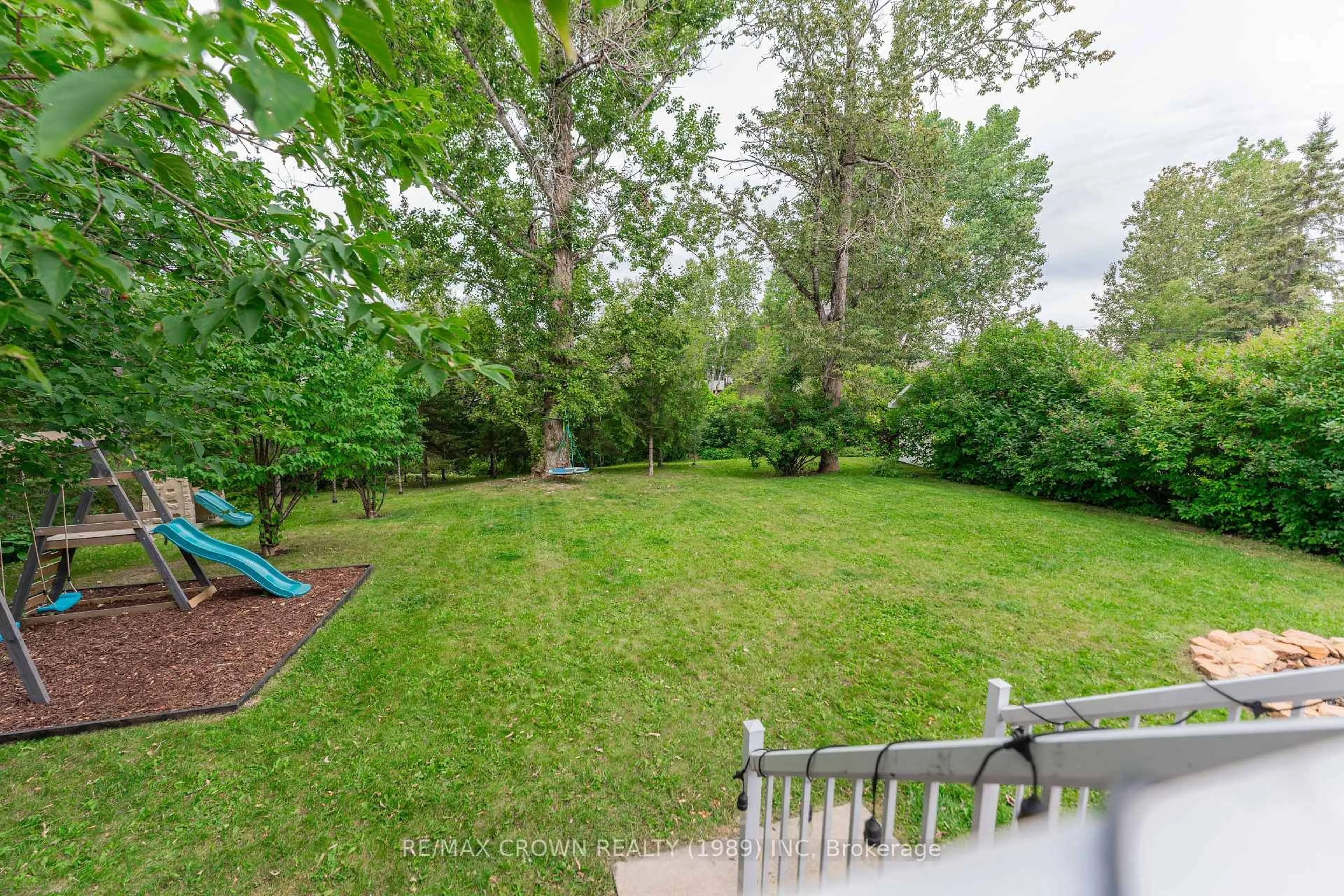 Patio, forest/trees view for 7 Sussex Pl, Kapuskasing Ontario P5N 1M3