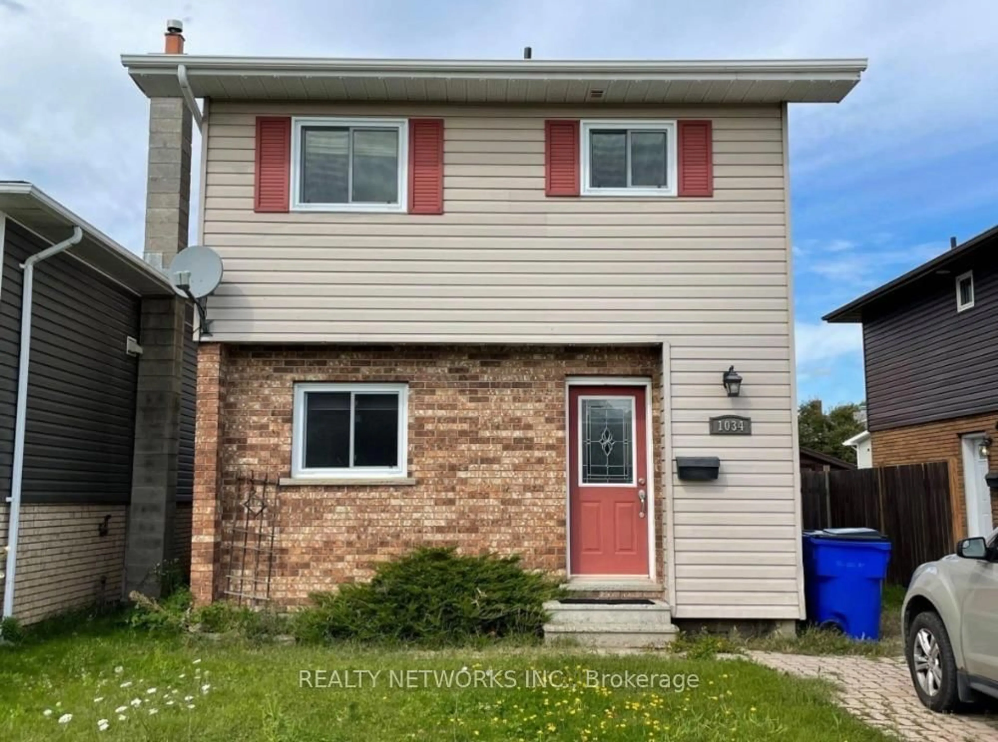 Home with brick exterior material, street for 1034 Michener Blvd, Timmins Ontario P0N 1K0