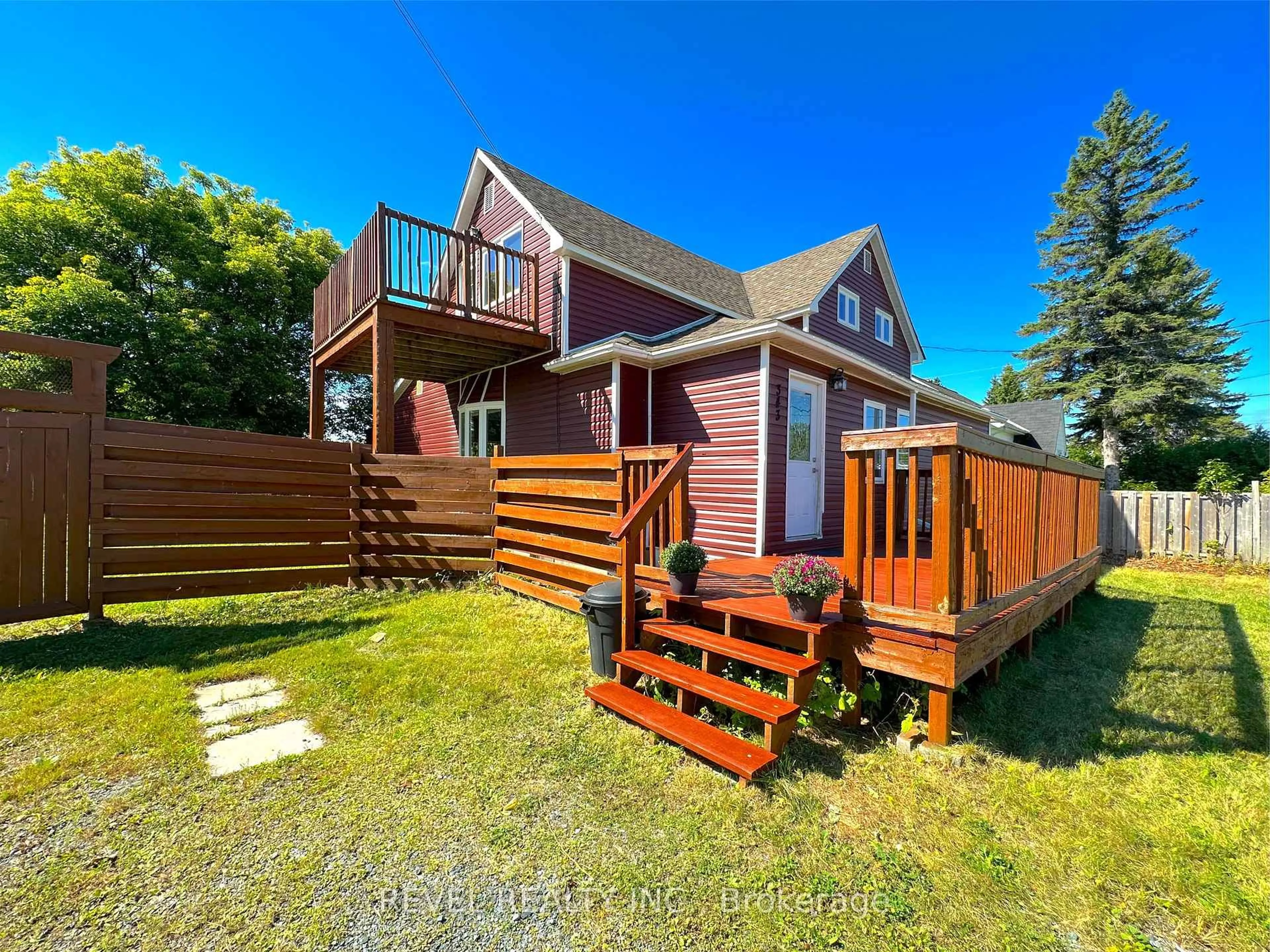 A pic from outside/outdoor area/front of a property/back of a property/a pic from drone, unknown for 343 Macdougall Ave, Black River-Matheson Ontario P0K 1N0