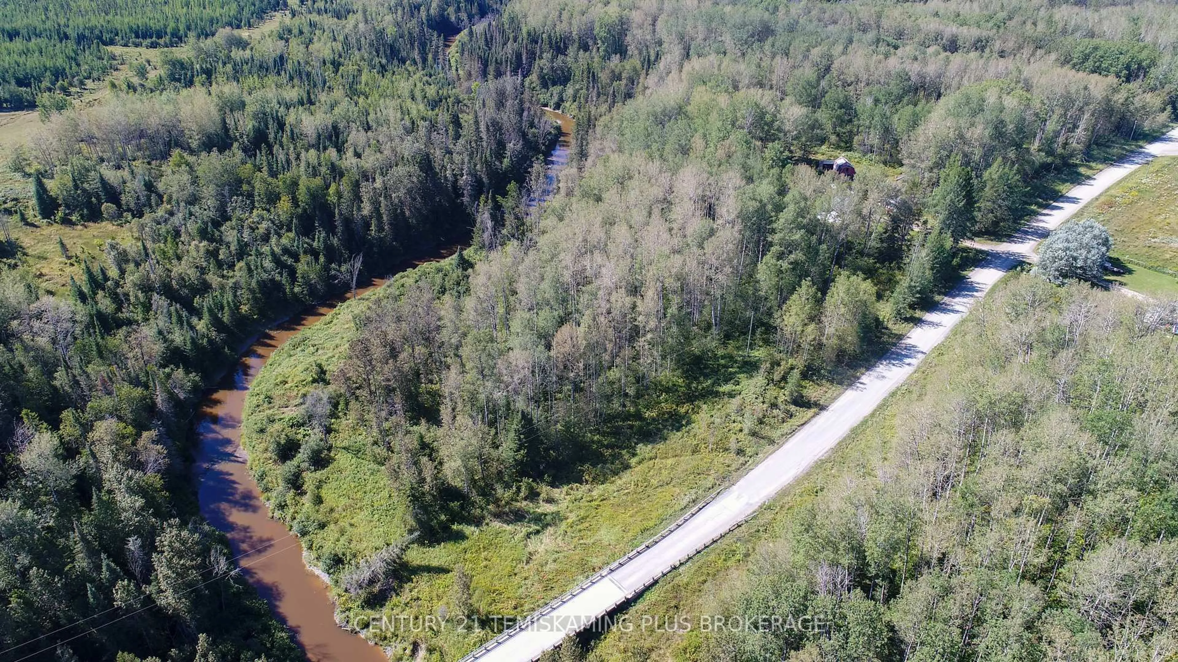 A pic from outside/outdoor area/front of a property/back of a property/a pic from drone, forest/trees view for 162036 Wool mill Rd, Timiskaming Ontario P0J 1A0