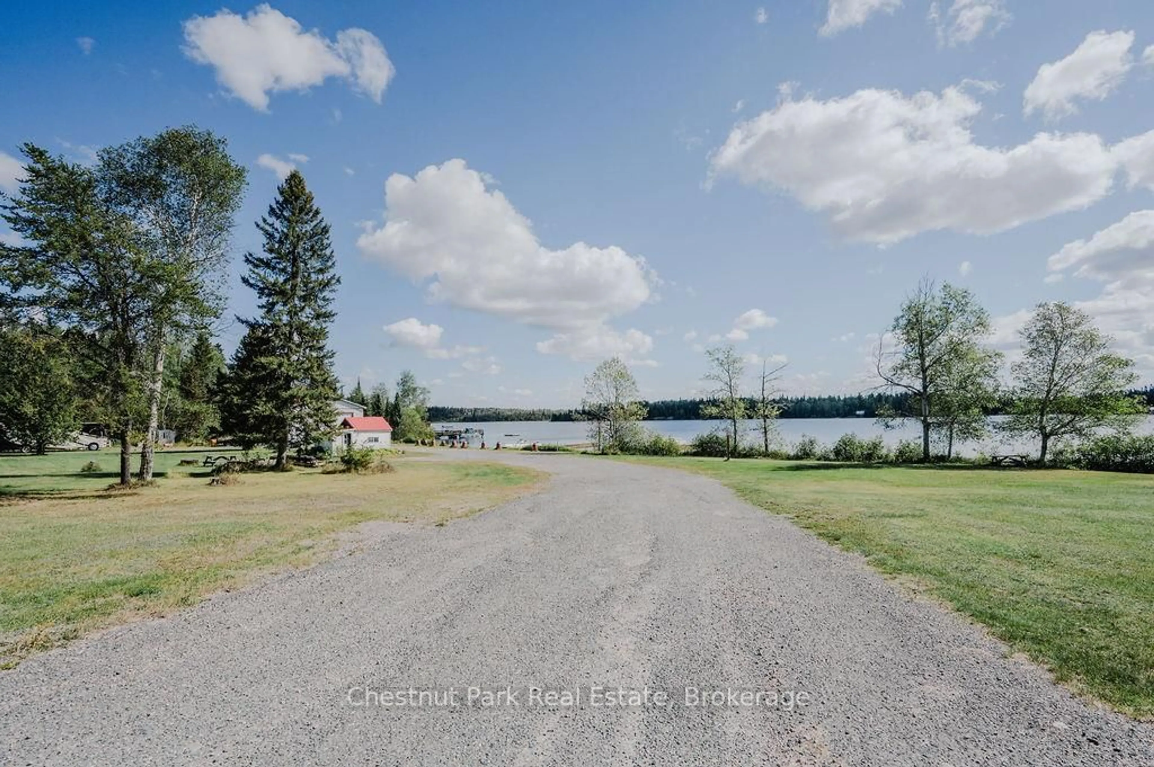 A pic from outside/outdoor area/front of a property/back of a property/a pic from drone, water/lake/river/ocean view for 501 Resort Rd, Kirkland Lake Ontario P0K 1S0