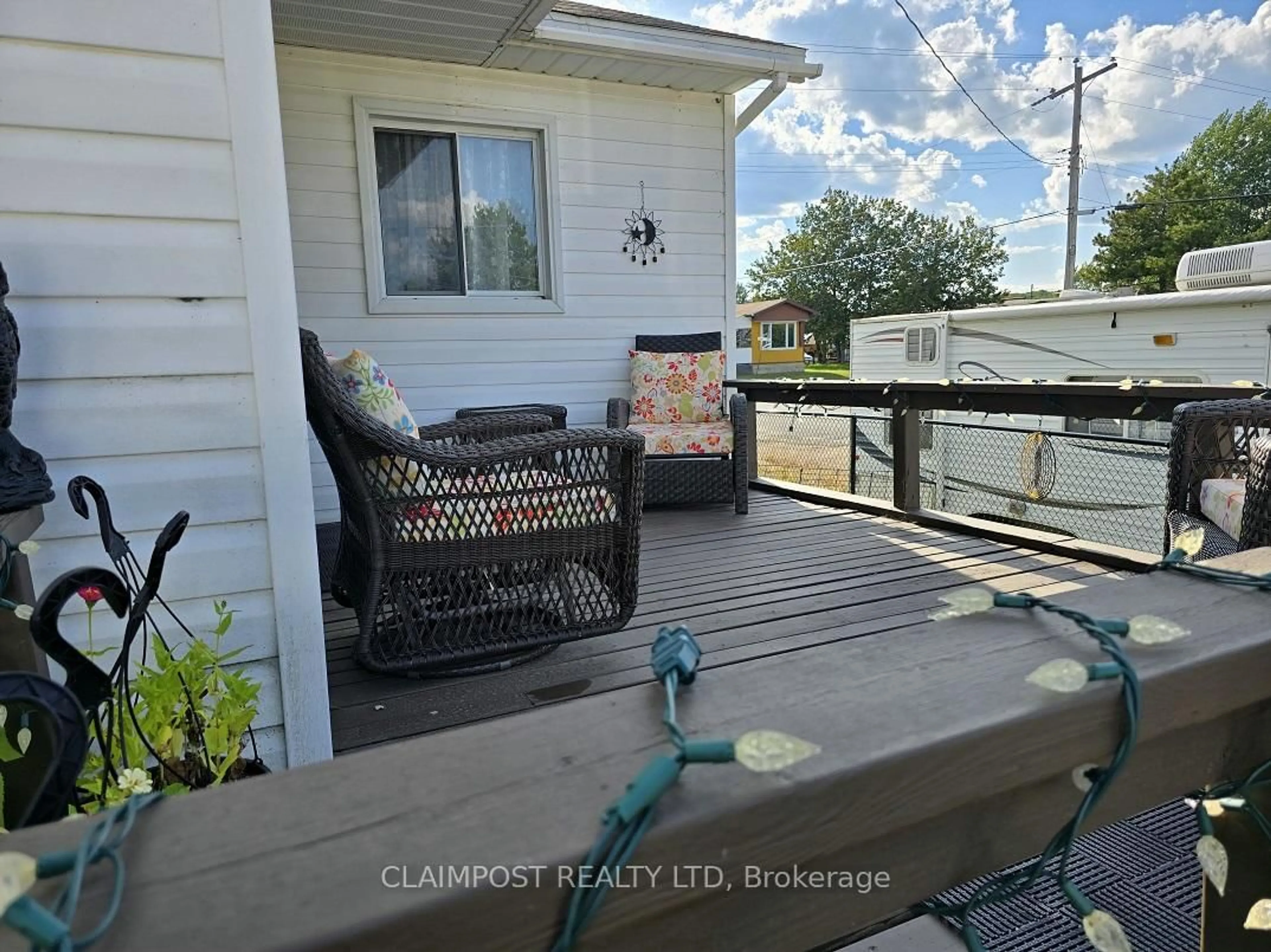 Patio, water/lake/river/ocean view for 40 Pine St, Sudbury Remote Area Ontario P0M 1W0