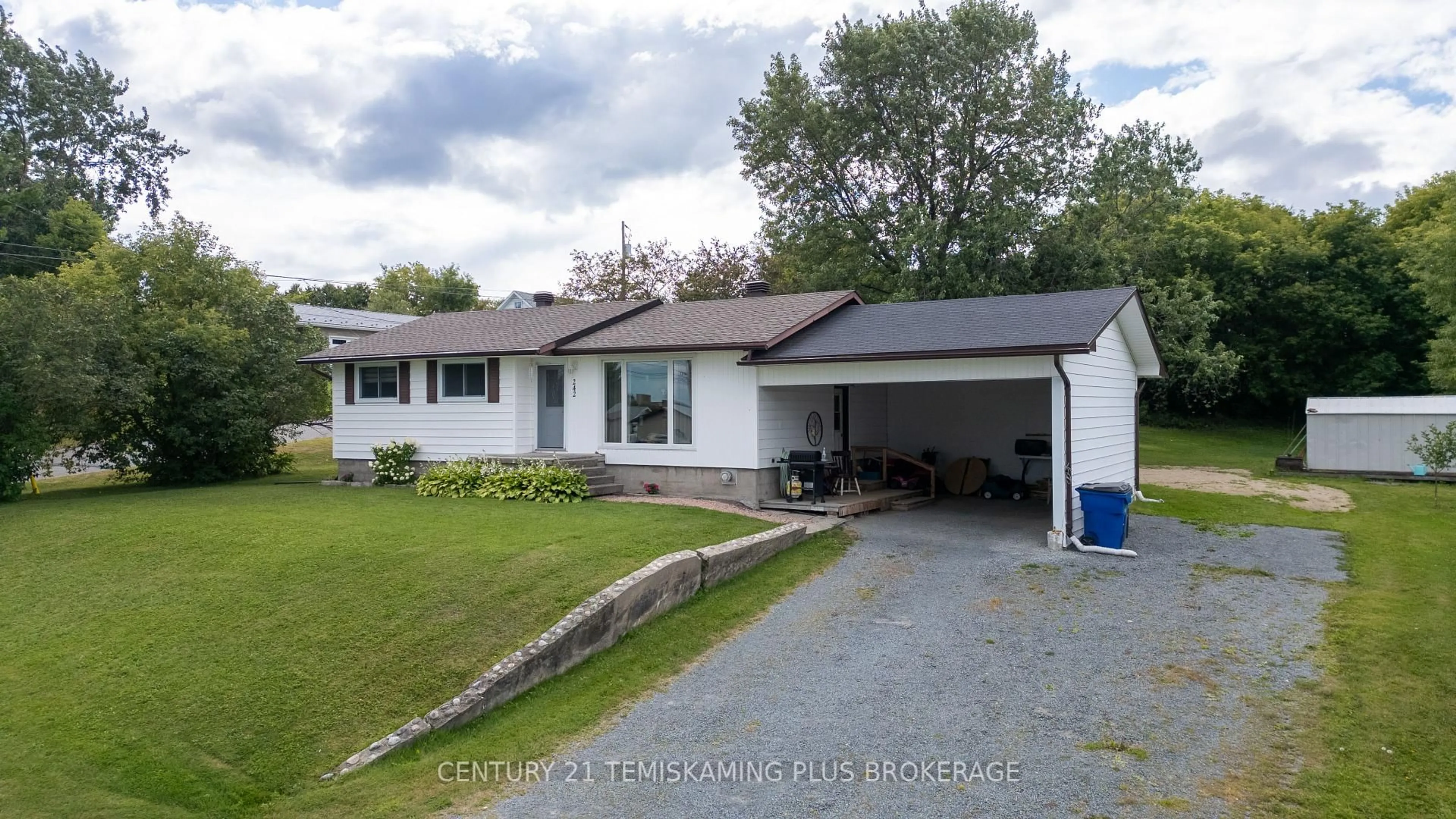 A pic from outside/outdoor area/front of a property/back of a property/a pic from drone, street for 242 Bruce St, Temiskaming Shores Ontario P0J 1H0