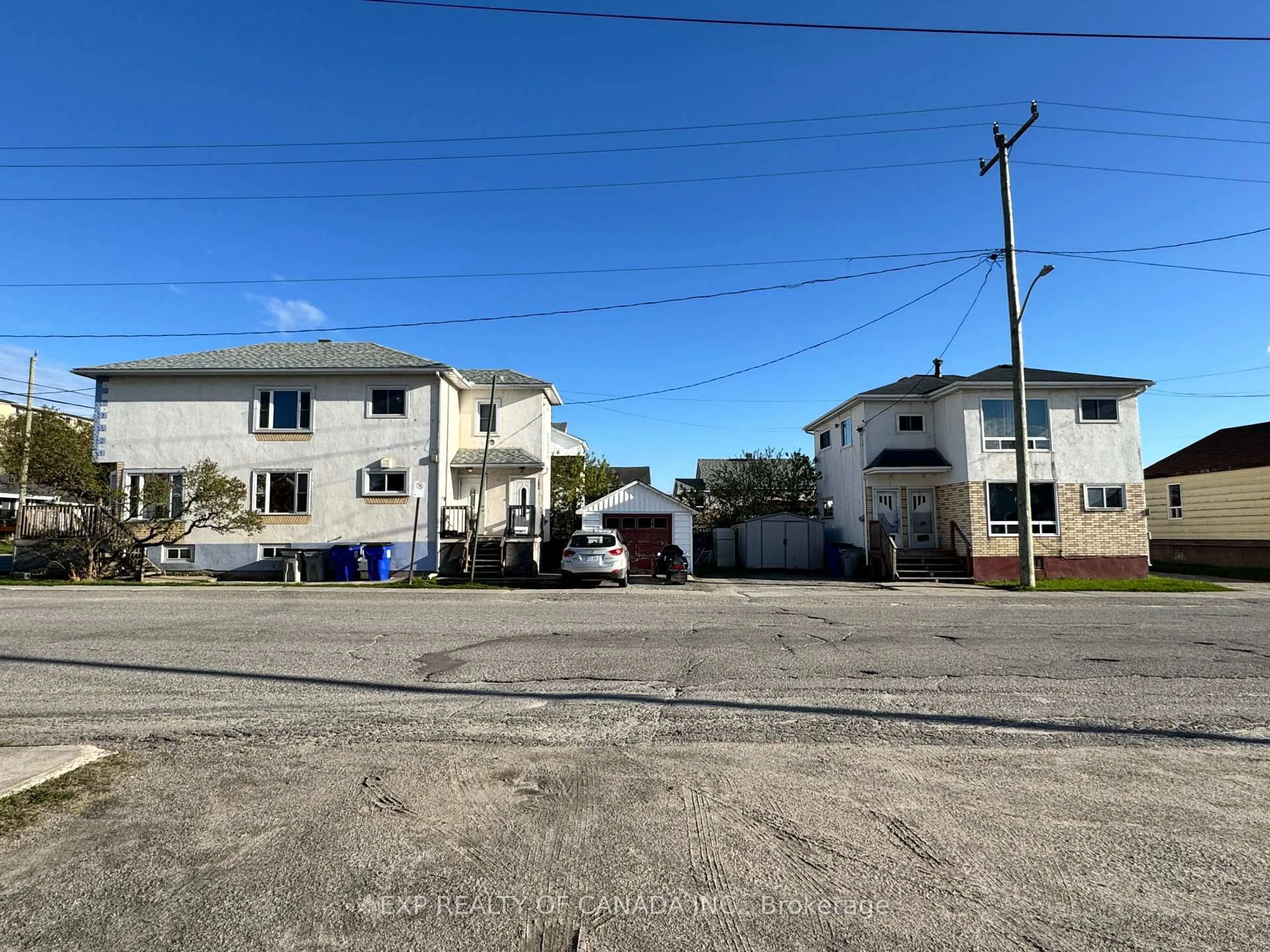 A pic from outside/outdoor area/front of a property/back of a property/a pic from drone, street for 245 Cedar St, Timmins Ontario P4N 6J5
