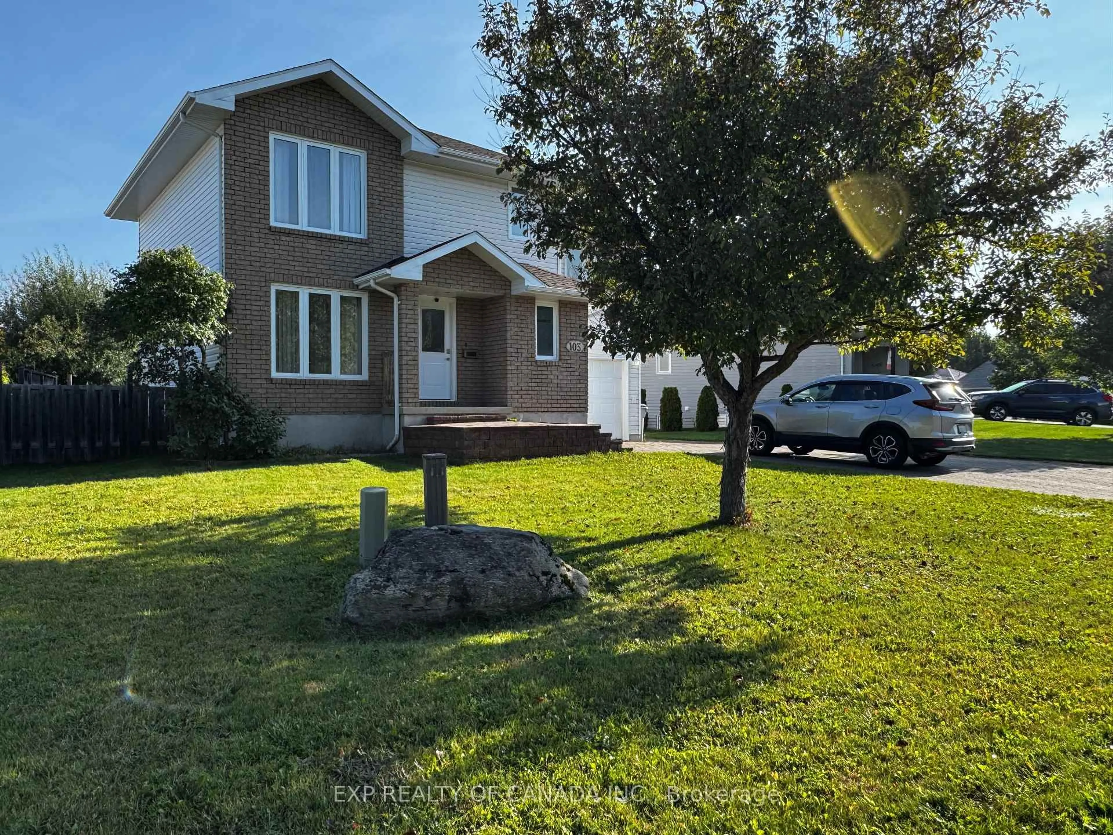 A pic from outside/outdoor area/front of a property/back of a property/a pic from drone, street for 103 Mascioli Blvd, Timmins Ontario P4P 1H5
