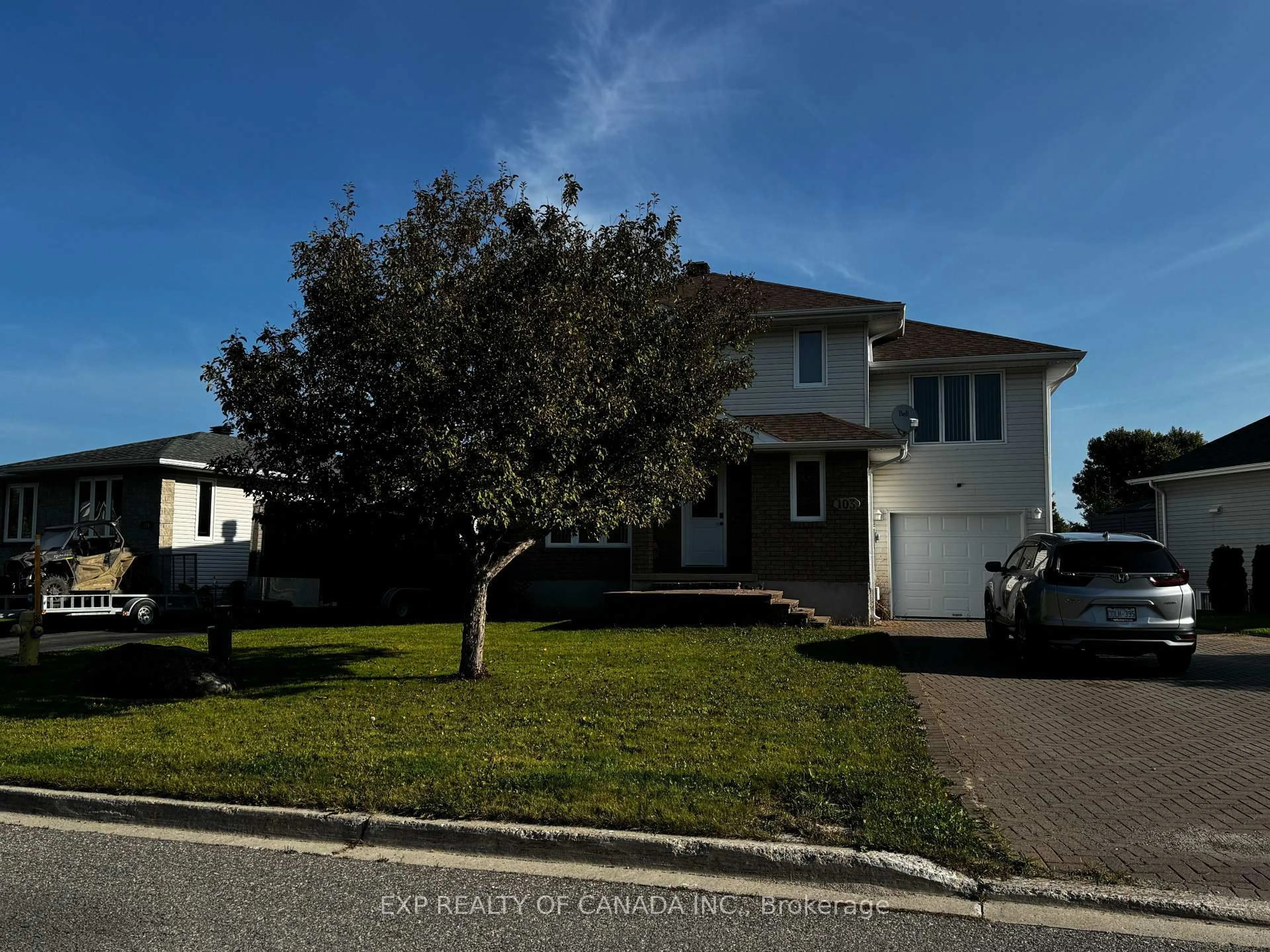 A pic from outside/outdoor area/front of a property/back of a property/a pic from drone, street for 103 Mascioli Blvd, Timmins Ontario P4P 1H5