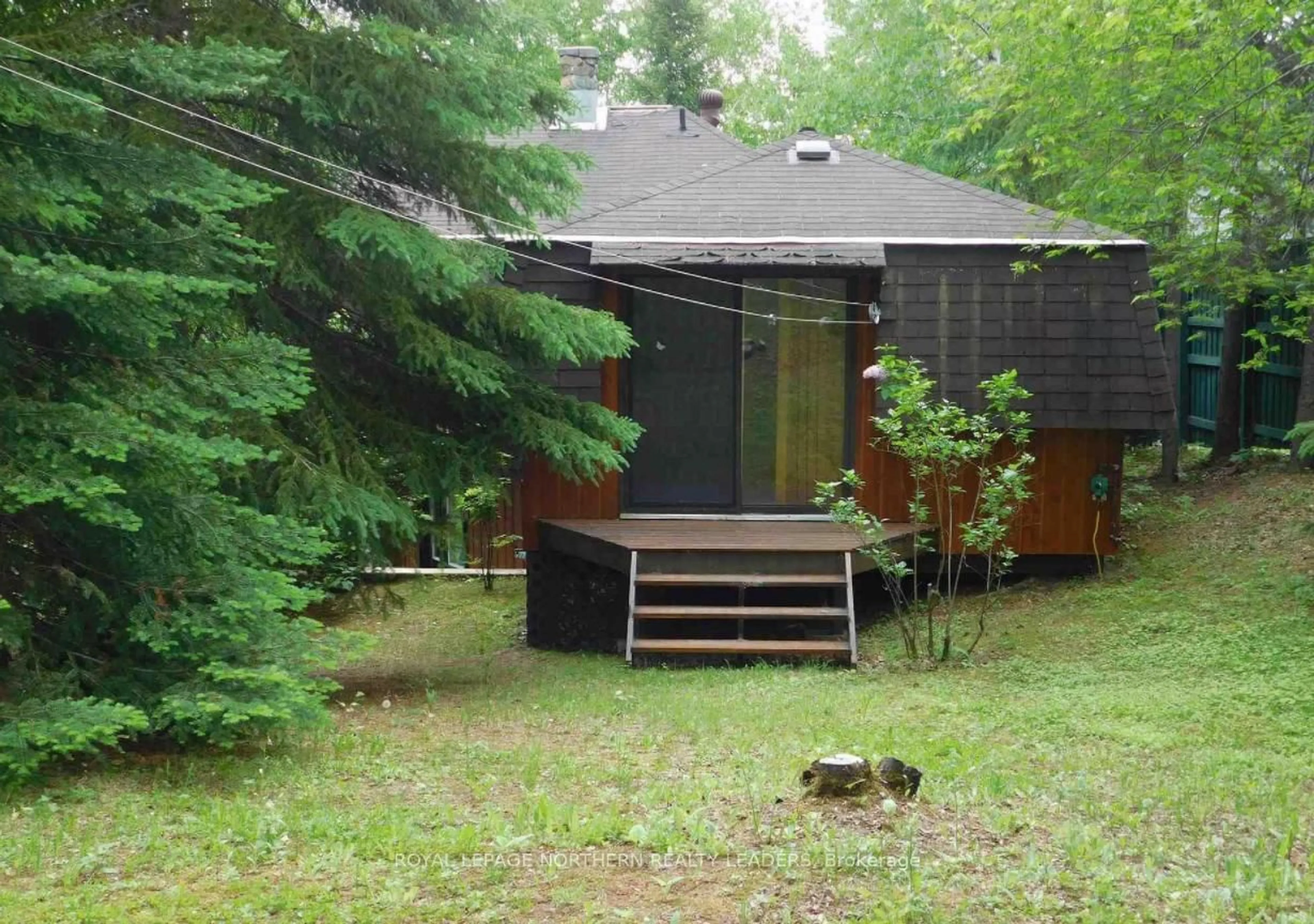 Patio, forest/trees view for 502 Quirion Rd, Timmins Ontario P0N 1A0