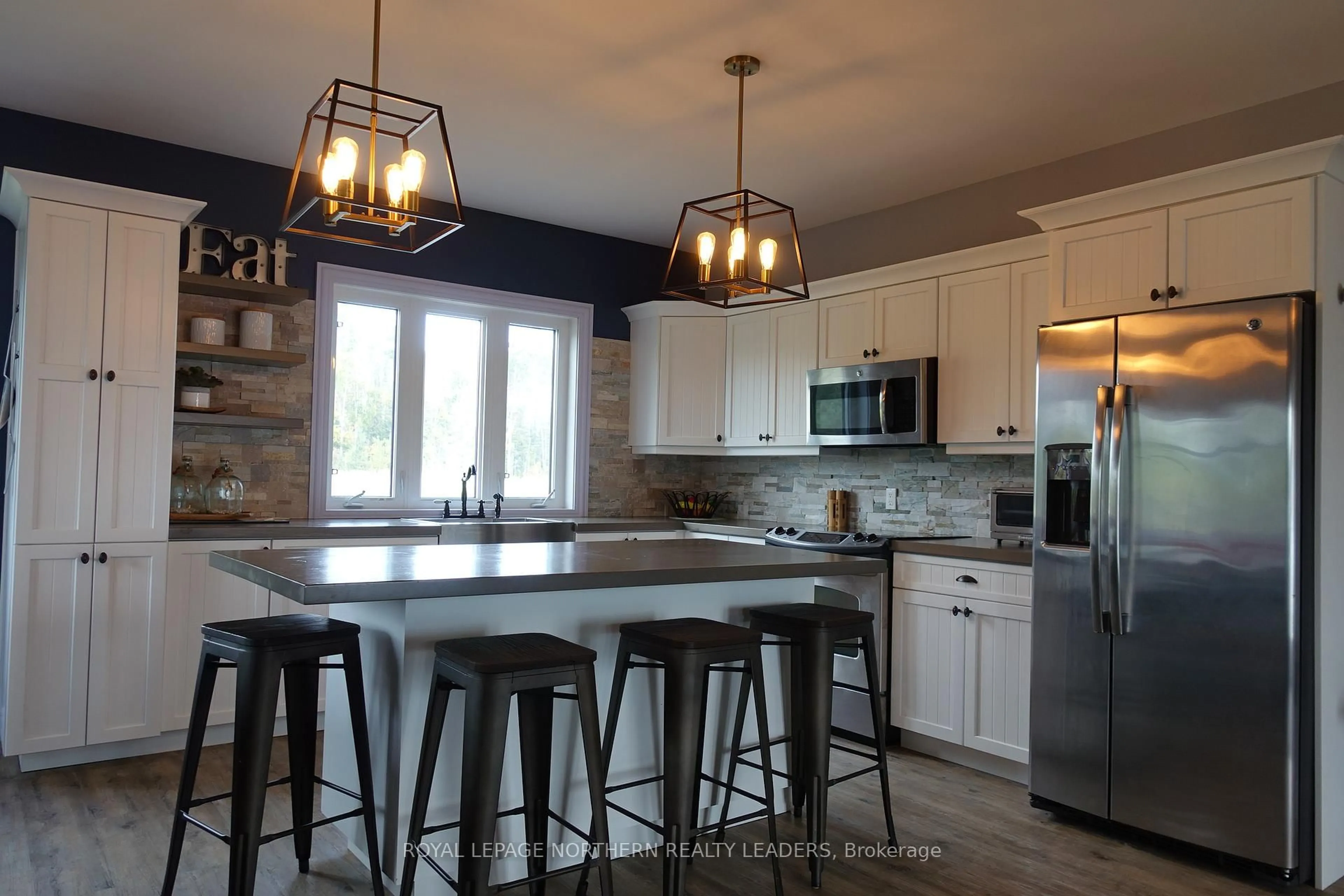 Open concept kitchen, ceramic/tile floor for 1900 Sandy Falls Rd, Timmins Ontario P4N 7C3