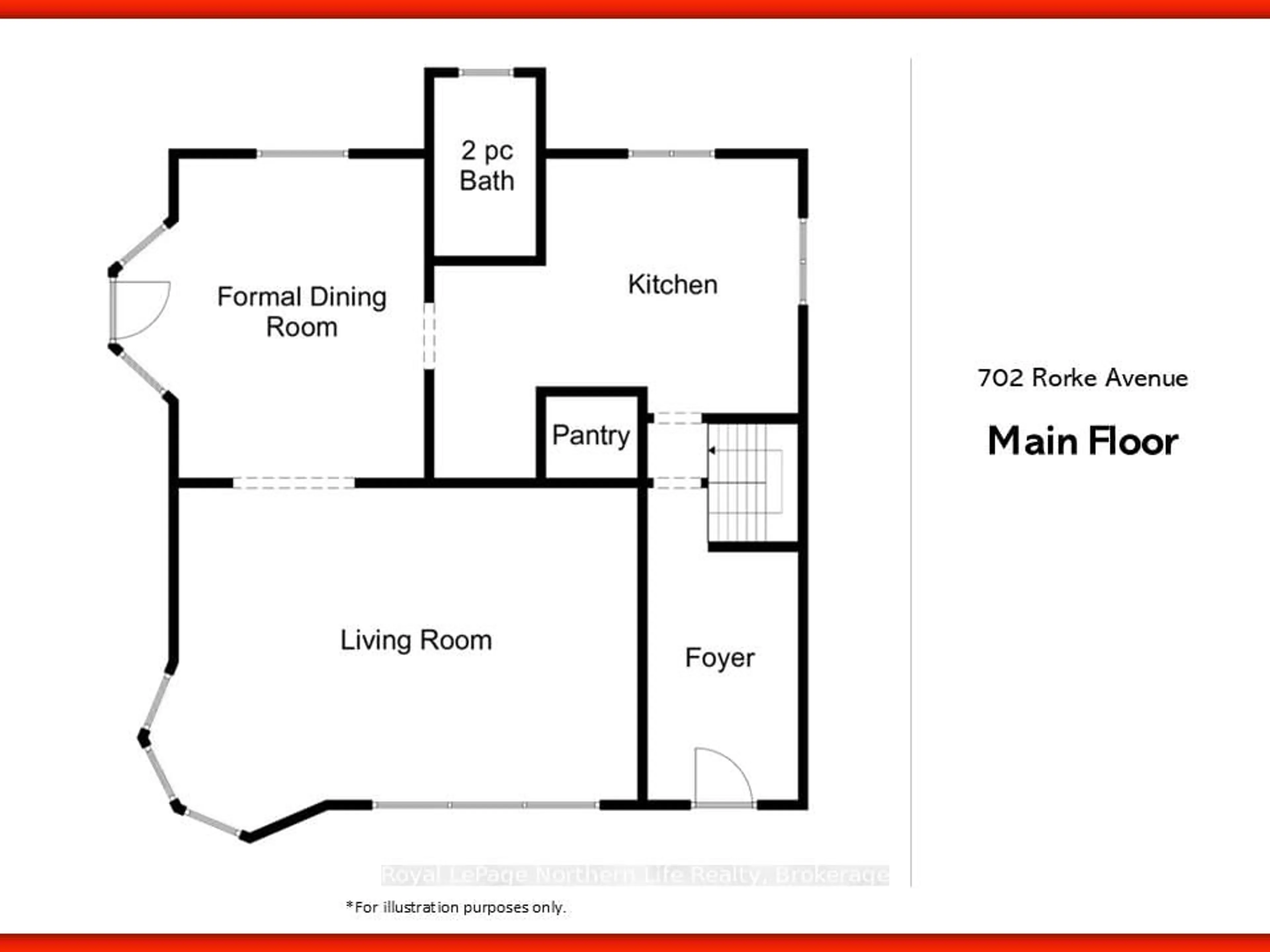 Floor plan for 702 Rorke Ave, Temiskaming Shores Ontario P0J 1K0