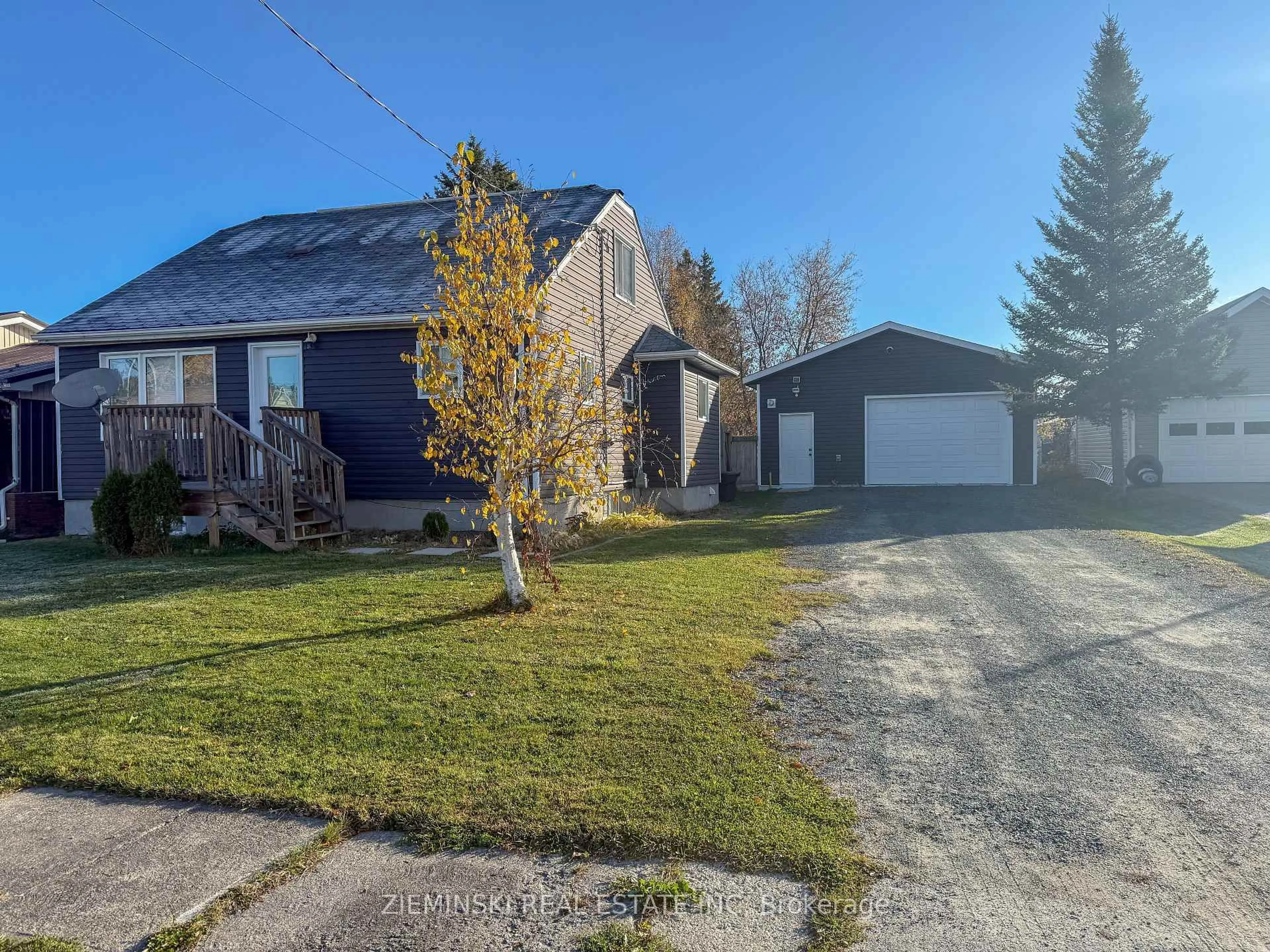 A pic from outside/outdoor area/front of a property/back of a property/a pic from drone, street for 408 Seventh Ave, Black River-Matheson Ontario P0K 1N0