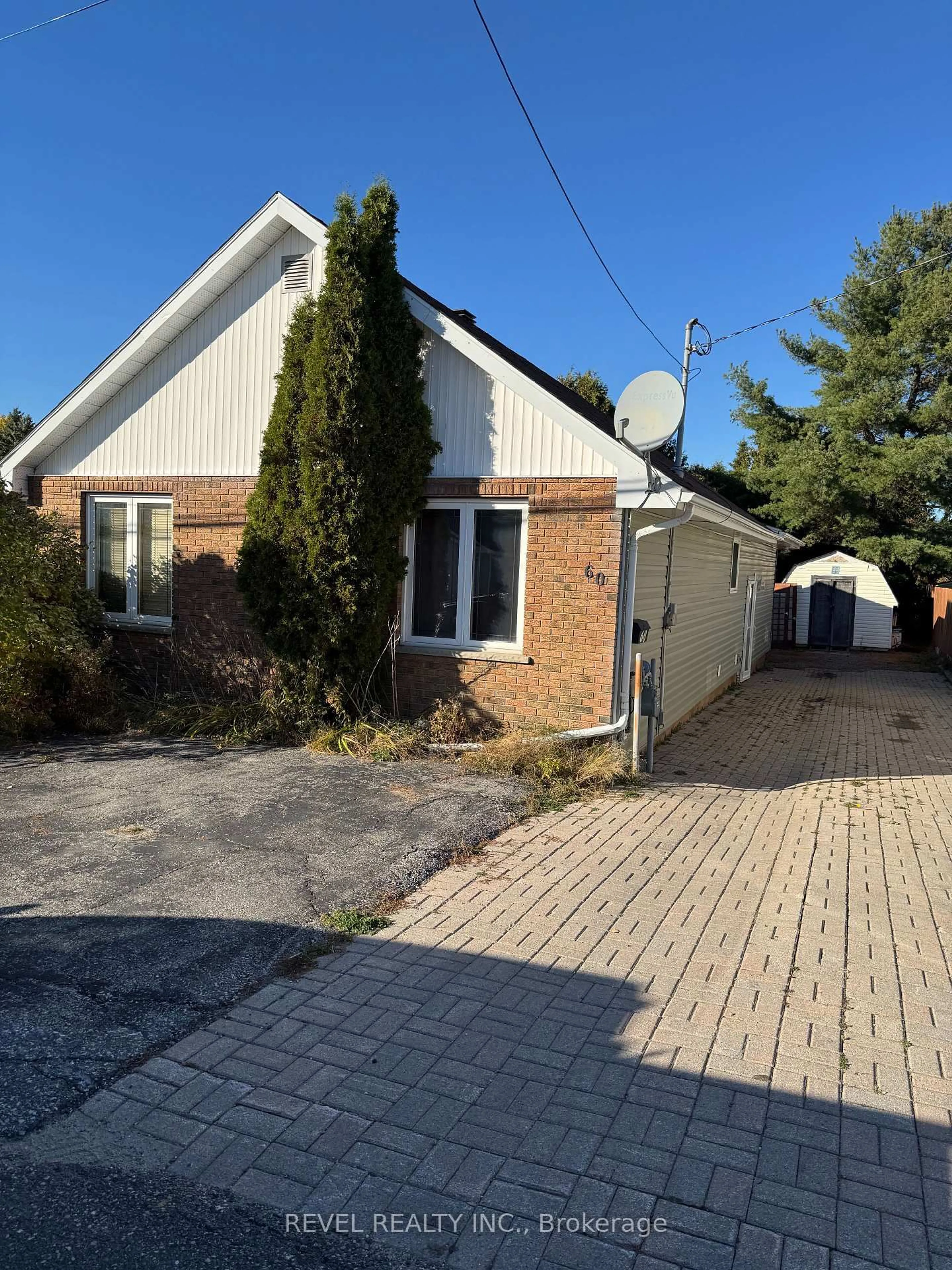 A pic from outside/outdoor area/front of a property/back of a property/a pic from drone, street for 60 Polaris Rd, Timmins Ontario P4N 4L2