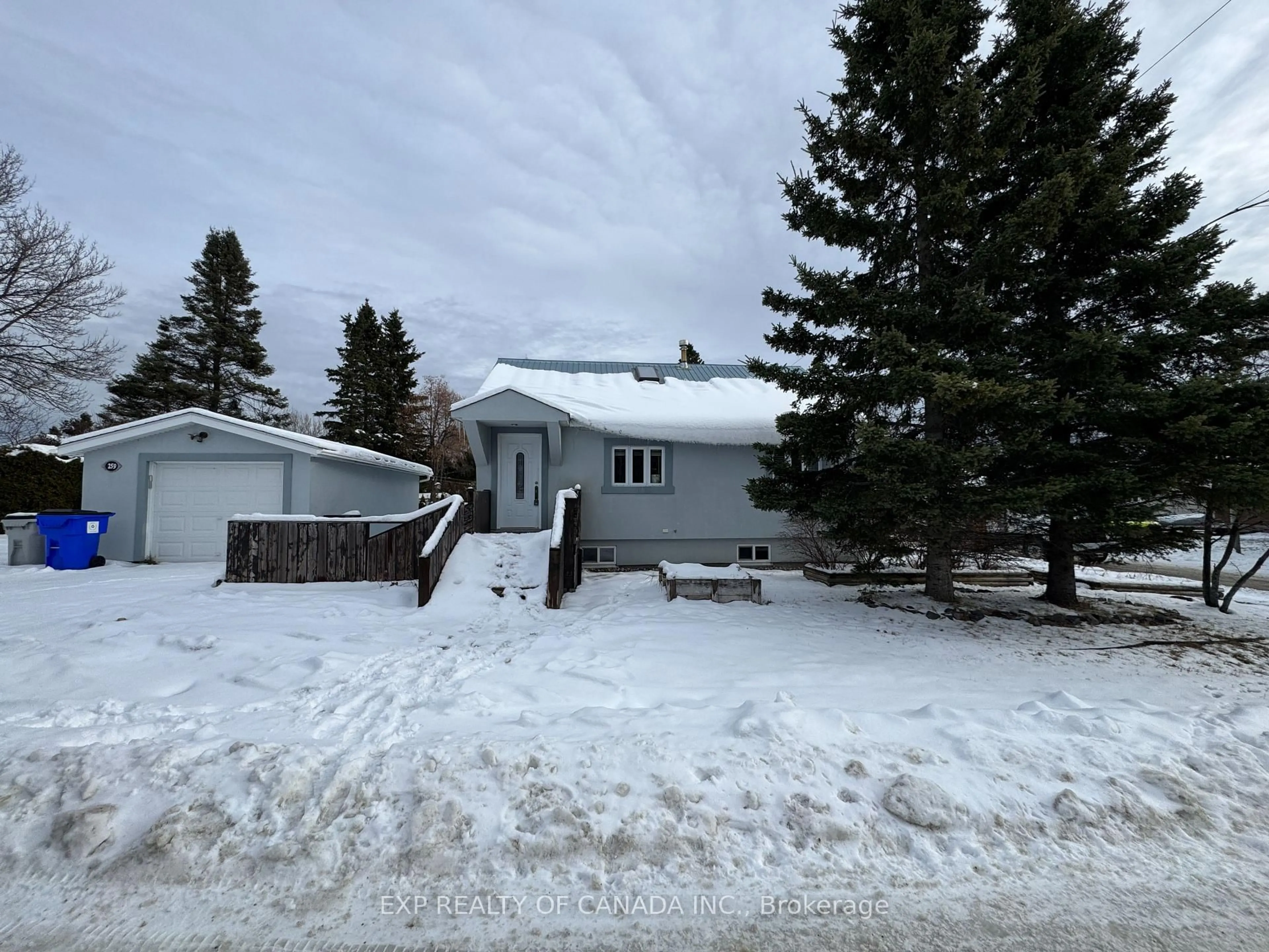 A pic from outside/outdoor area/front of a property/back of a property/a pic from drone, street for 259 Legion Dr, Timmins Ontario P0N 1H0