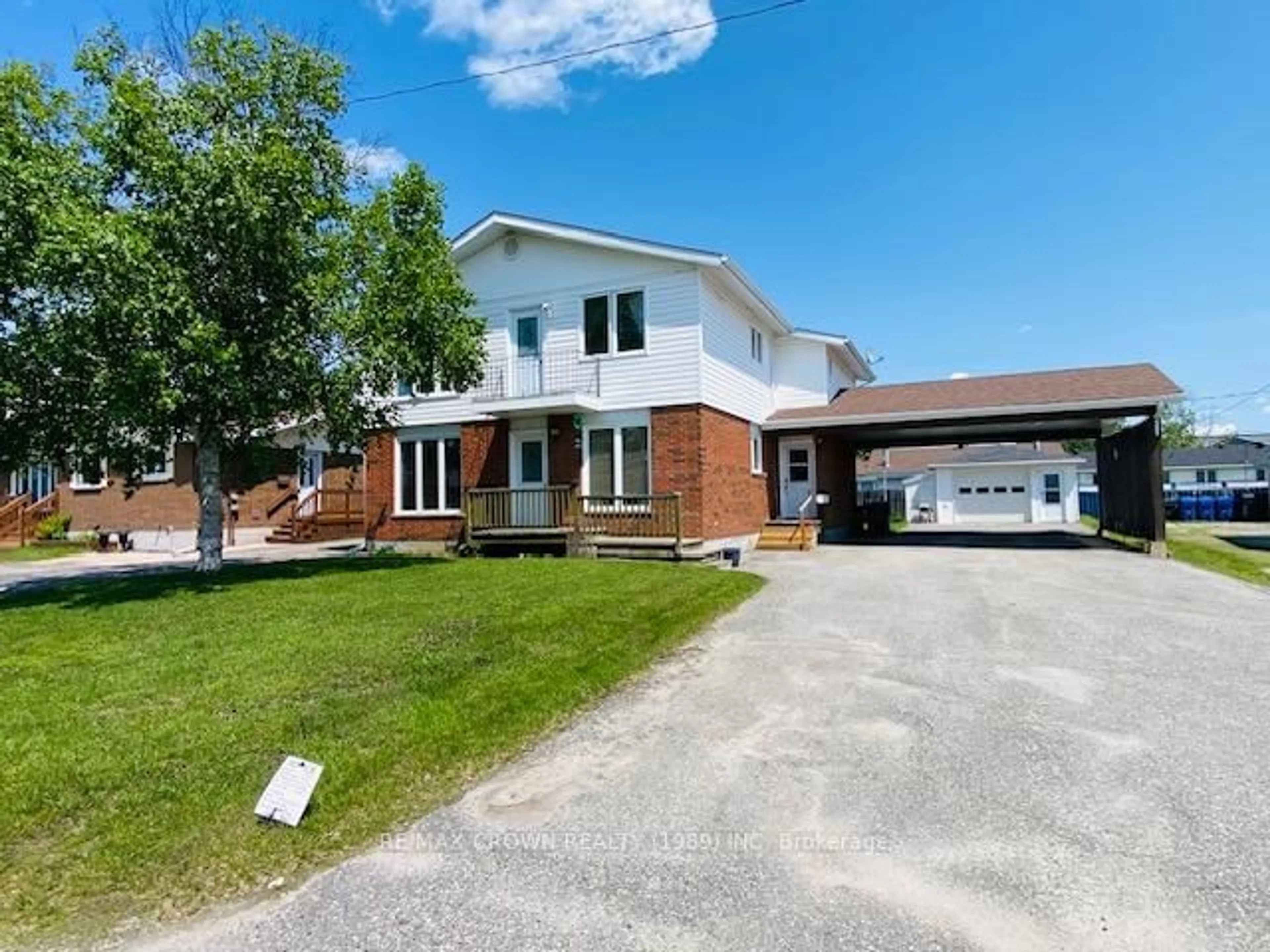 A pic from outside/outdoor area/front of a property/back of a property/a pic from drone, street for 11 Kennedy Ave, Kapuskasing Ontario P5N 1M1