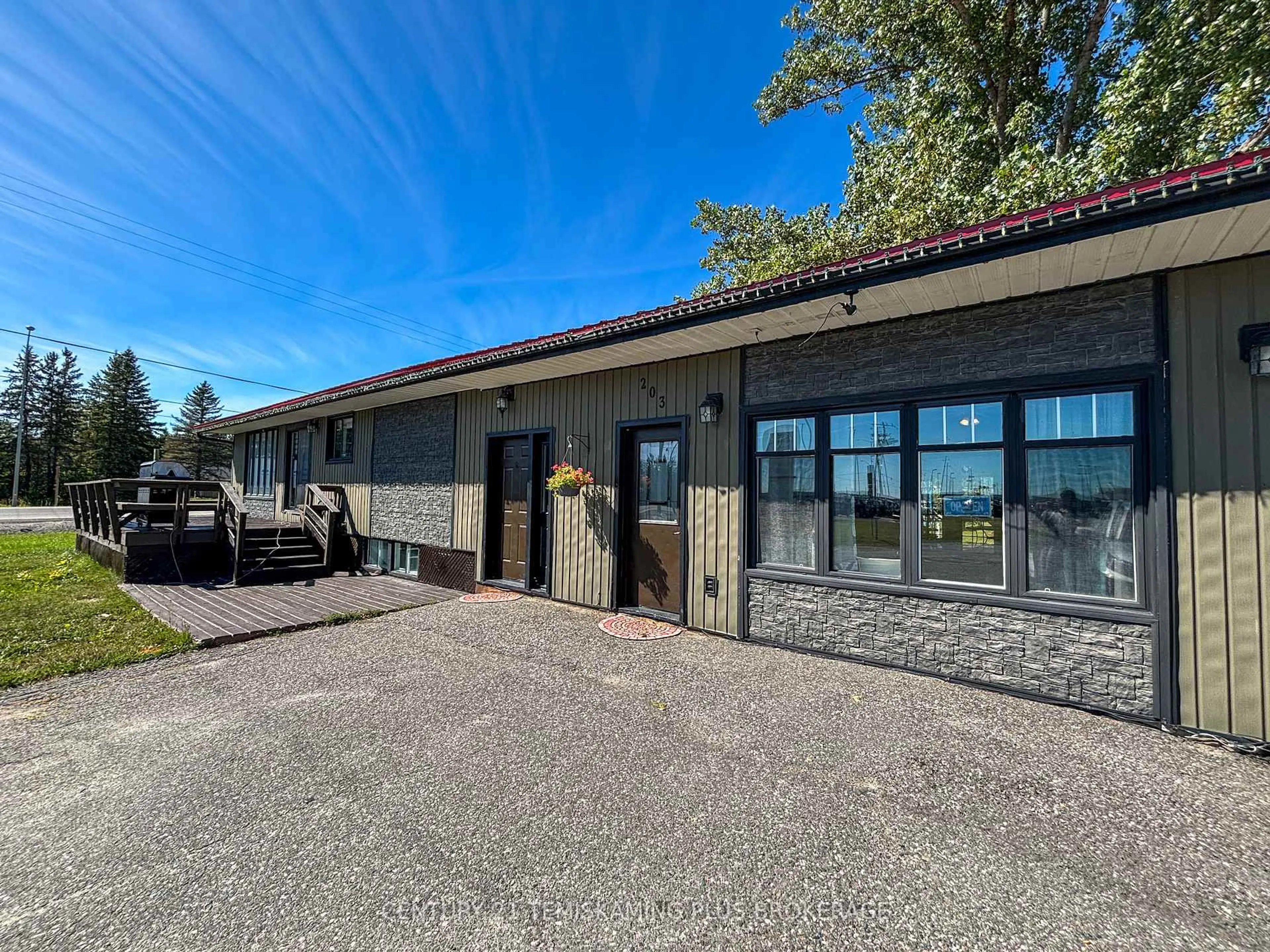 A pic from outside/outdoor area/front of a property/back of a property/a pic from drone, building for 203 Roland Rd, Temiskaming Shores Ontario P0J 1P0