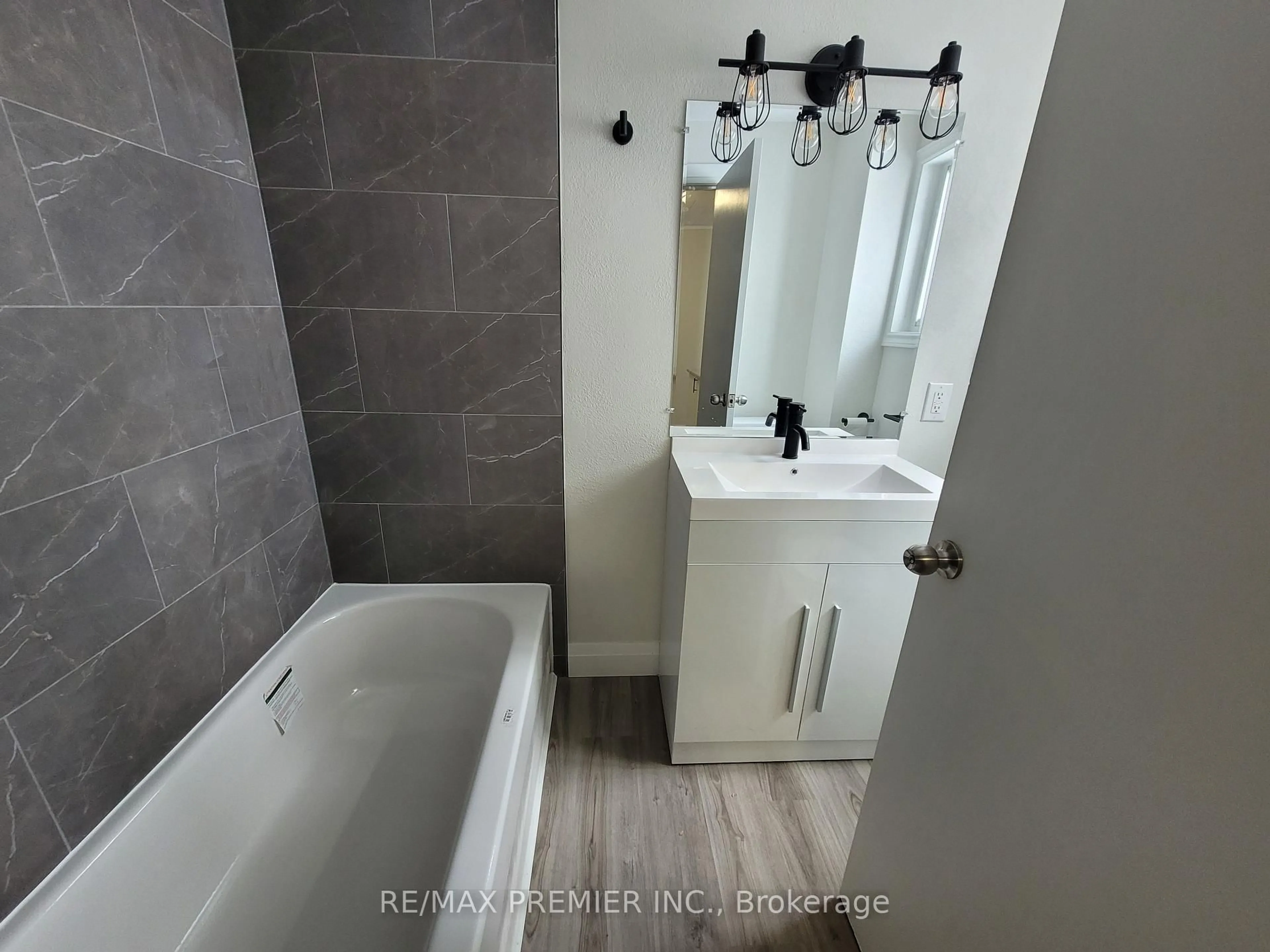 Contemporary bathroom, ceramic/tile floor for 36 Kirkpatrick St, Kirkland Lake Ontario P2N 2G9