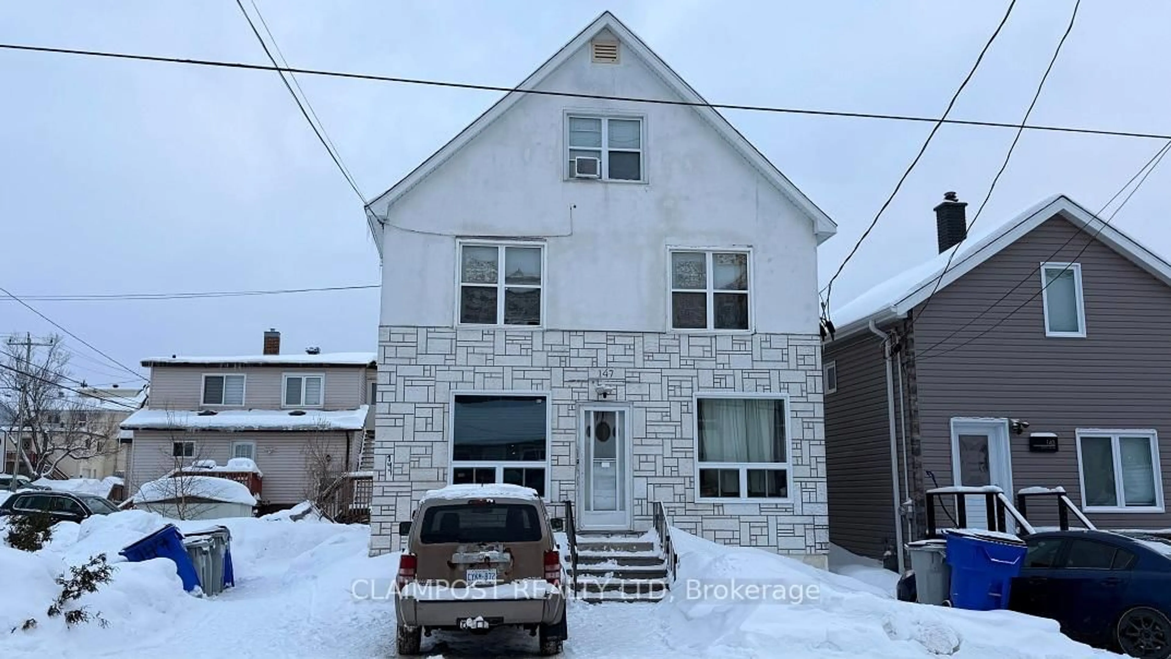 Home with brick exterior material, building for 147 Sixth Ave, Timmins Ontario P4N 5M4
