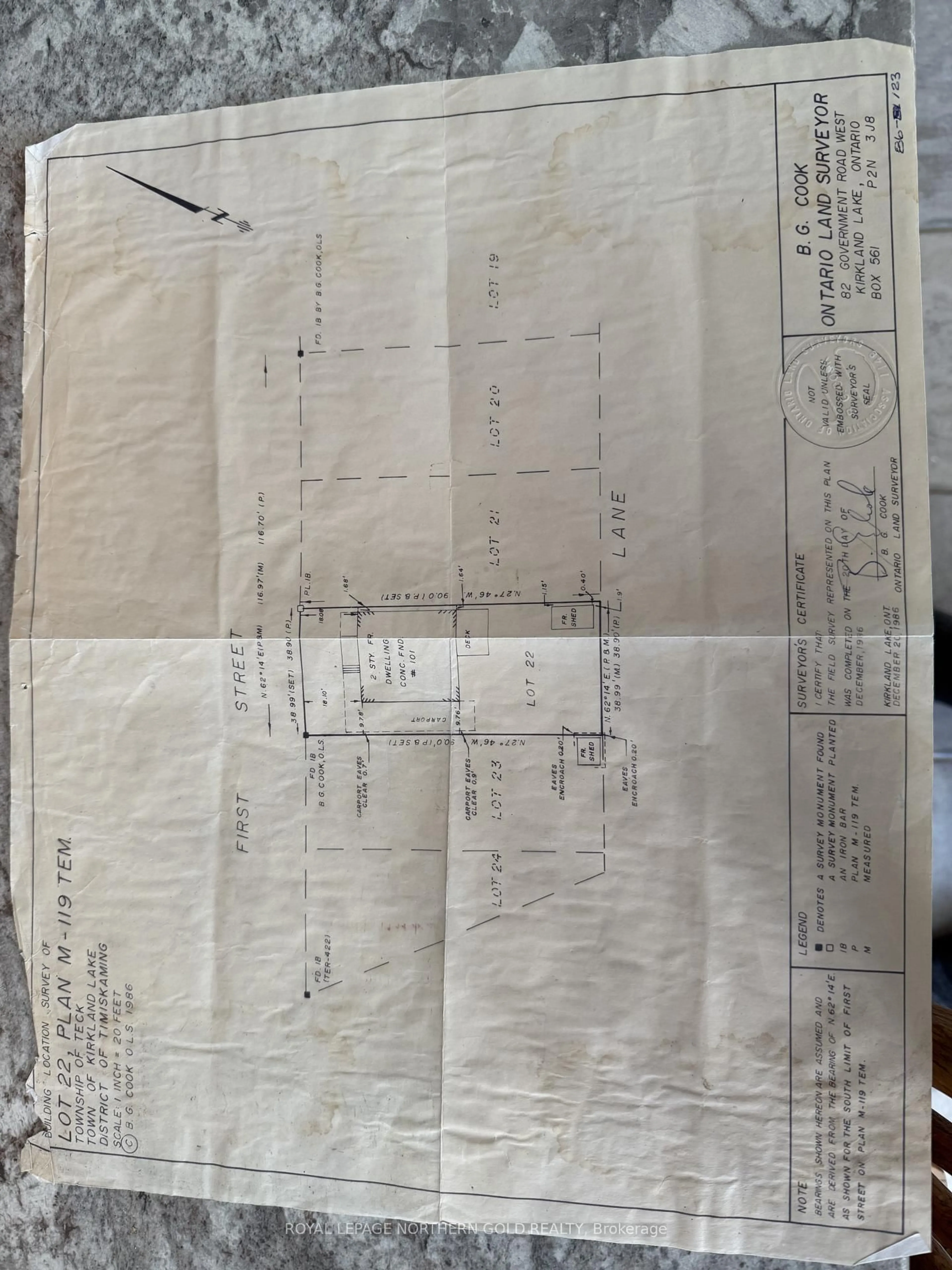 Floor plan for 101 First St, Kirkland Lake Ontario P2N 1N6