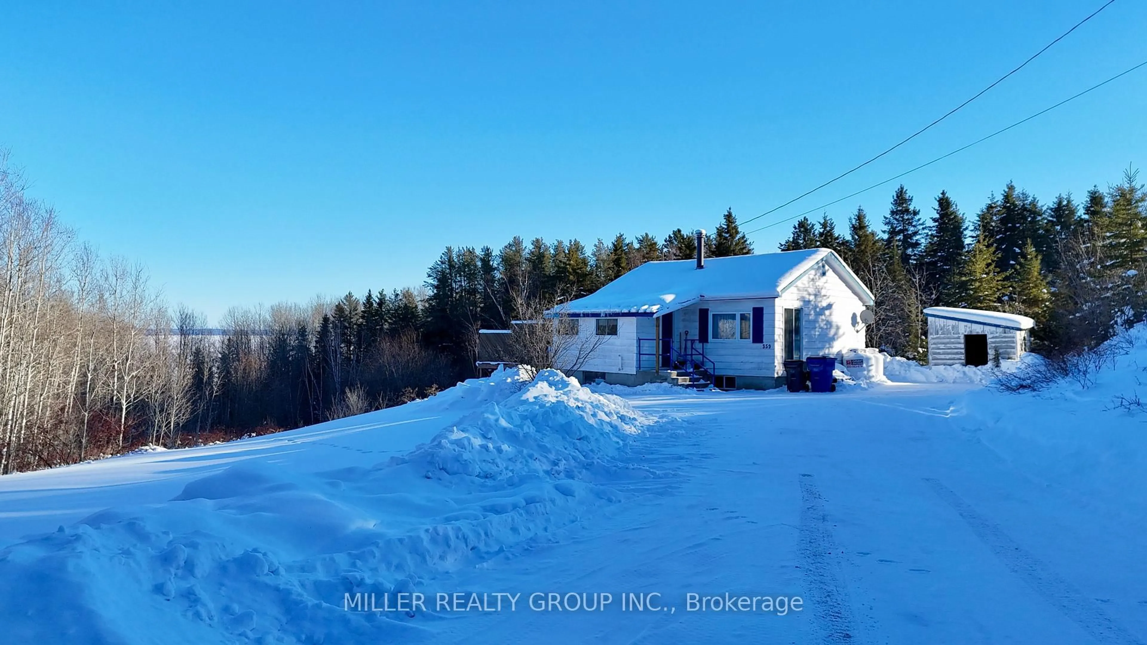 A pic from outside/outdoor area/front of a property/back of a property/a pic from drone, unknown for 359 Nipissing Ave, Temiskaming Shores Ontario P0J 1P0